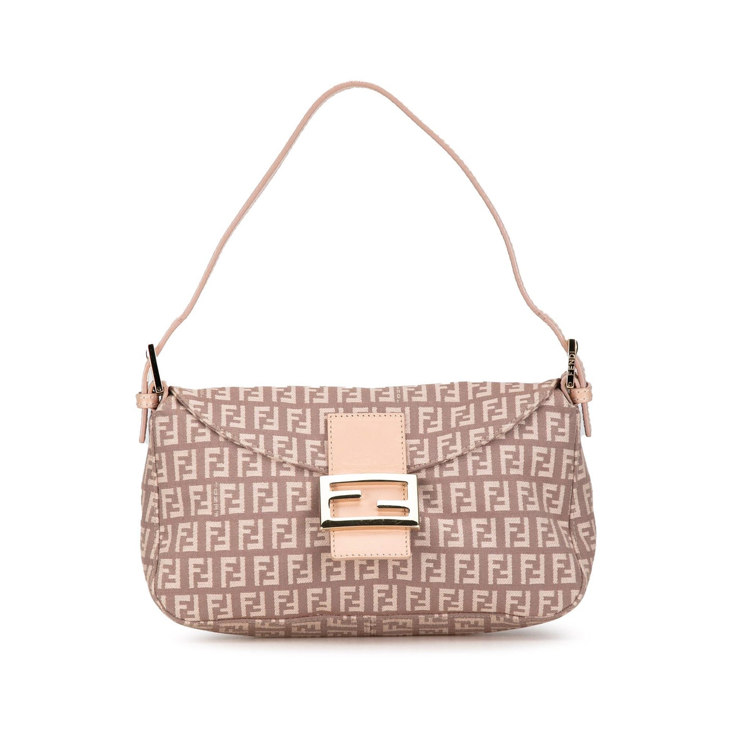 Fendi Zucchino Canvas Double Flap Shoulder Bag (8kx2Pu)