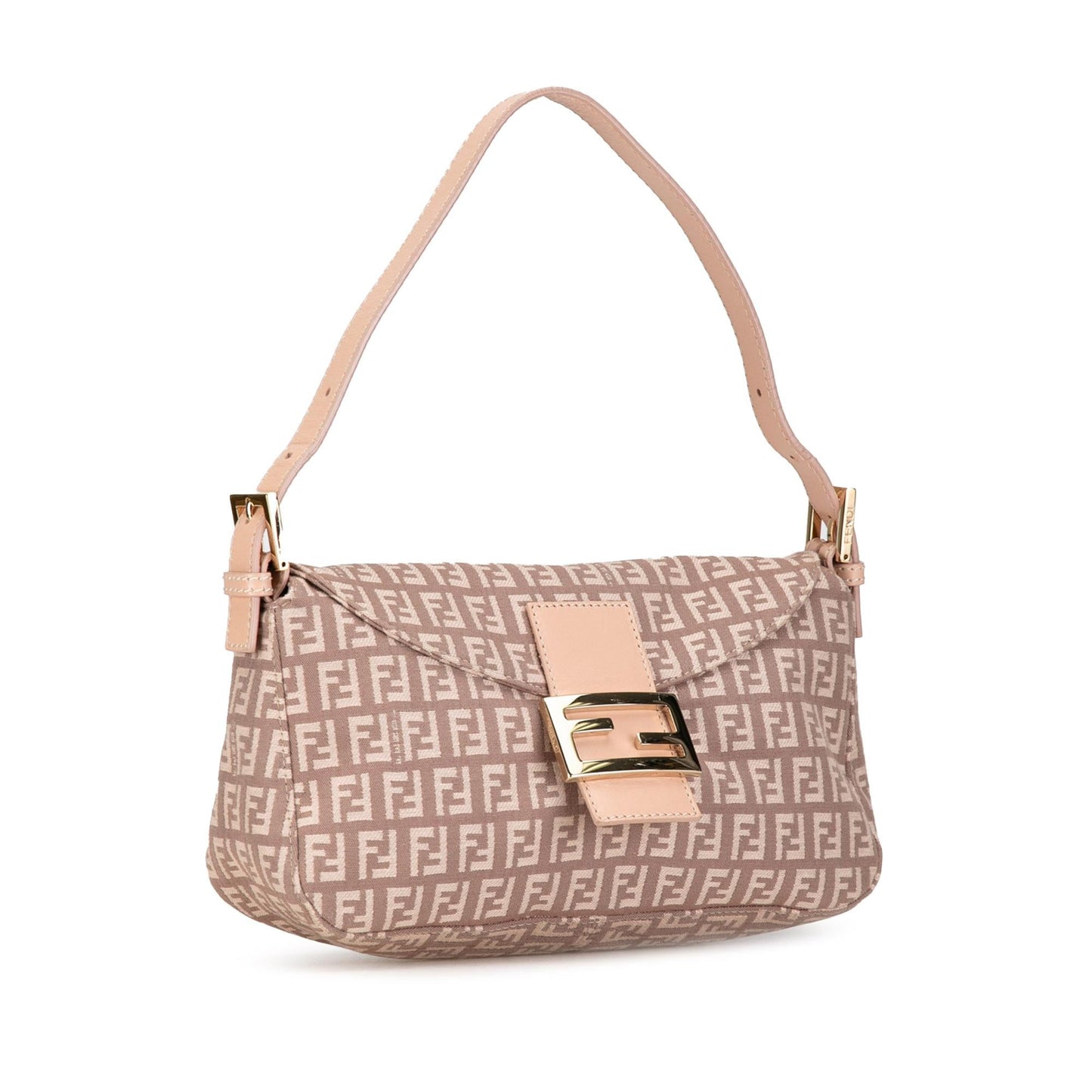 Fendi Zucchino Canvas Double Flap Shoulder Bag (8kx2Pu)