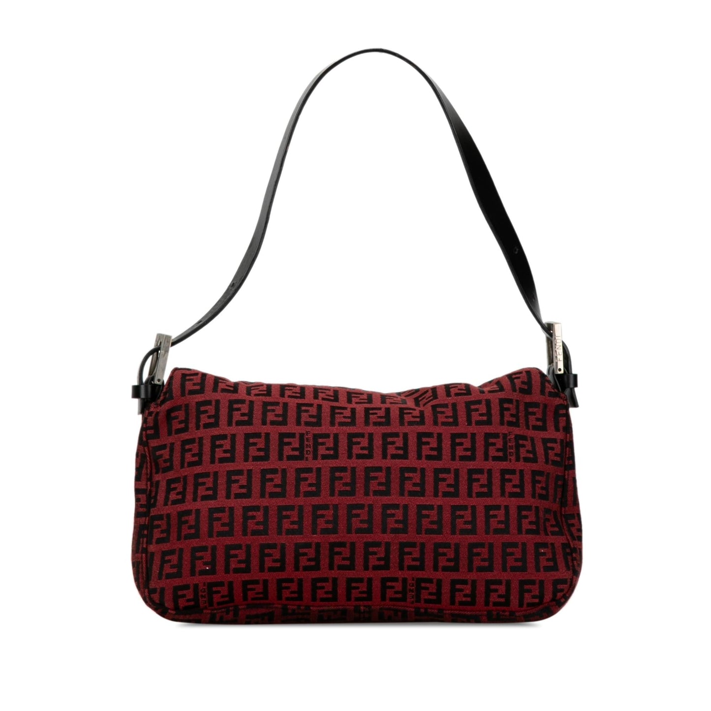 Fendi Zucchino Canvas Double Flap Shoulder Bag (nYl1sf)