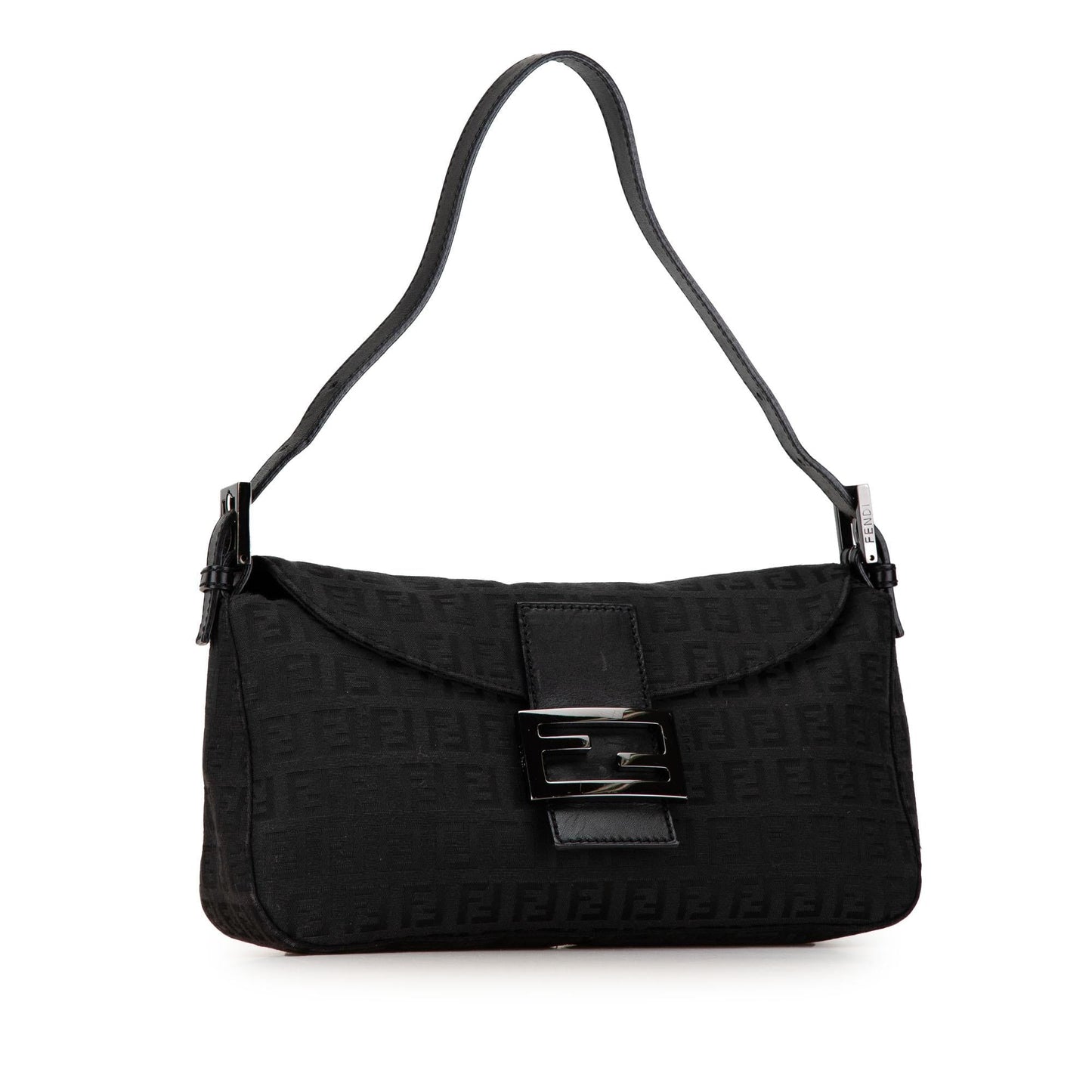 Fendi Zucchino Canvas Double Flap Shoulder Bag (CGy5Y0)
