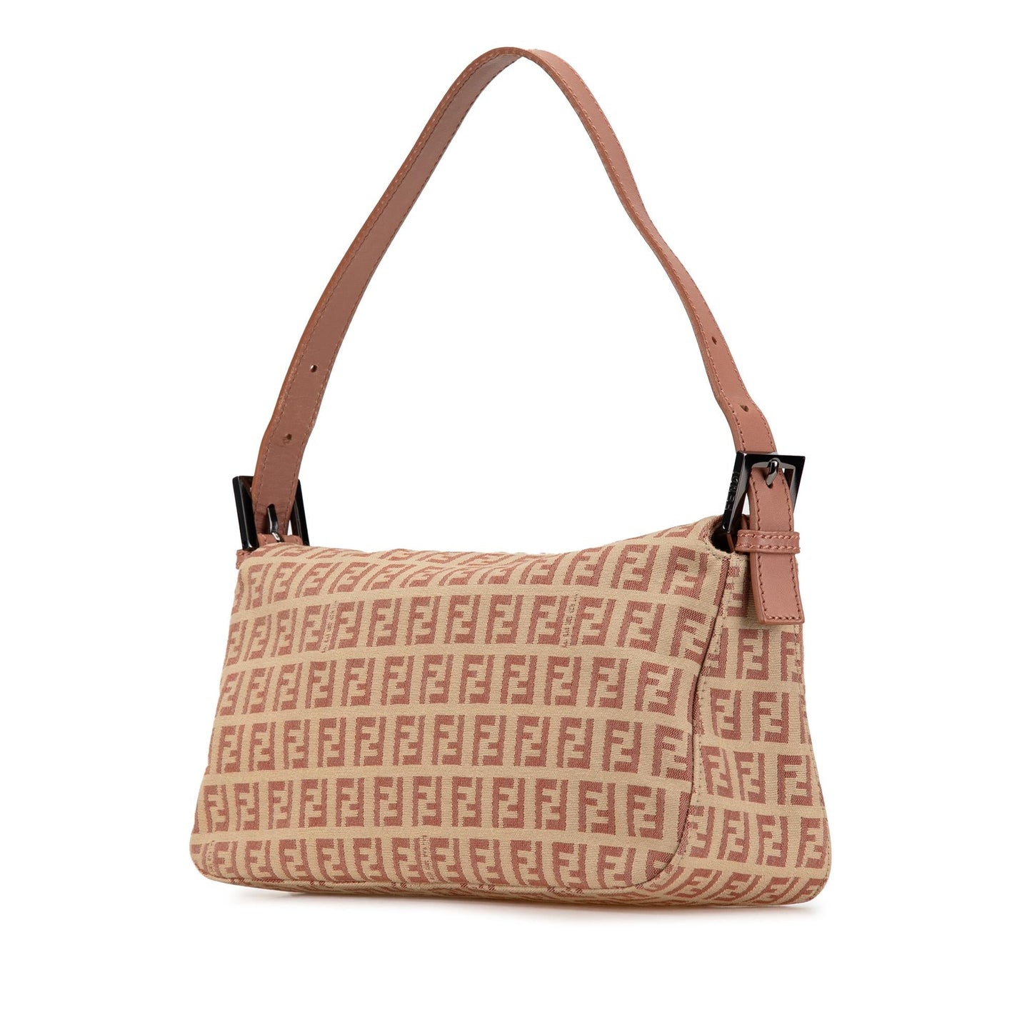 Fendi Zucchino Canvas Double Flap Shoulder Bag (LWyCwh)