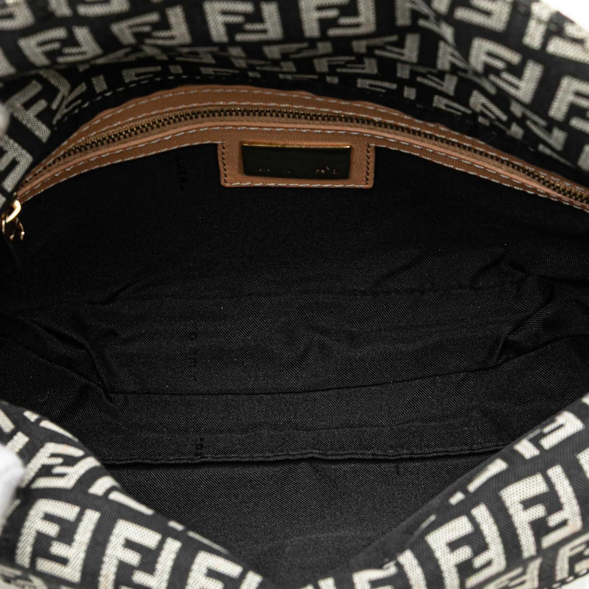 Fendi Zucca Canvas Shoulder Bag