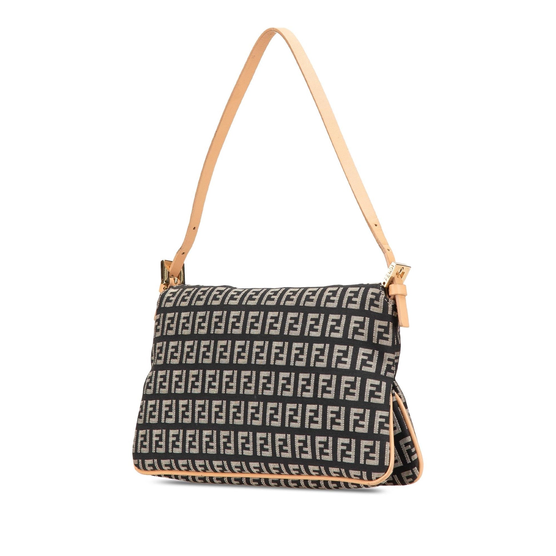 Fendi Zucca Canvas Shoulder Bag