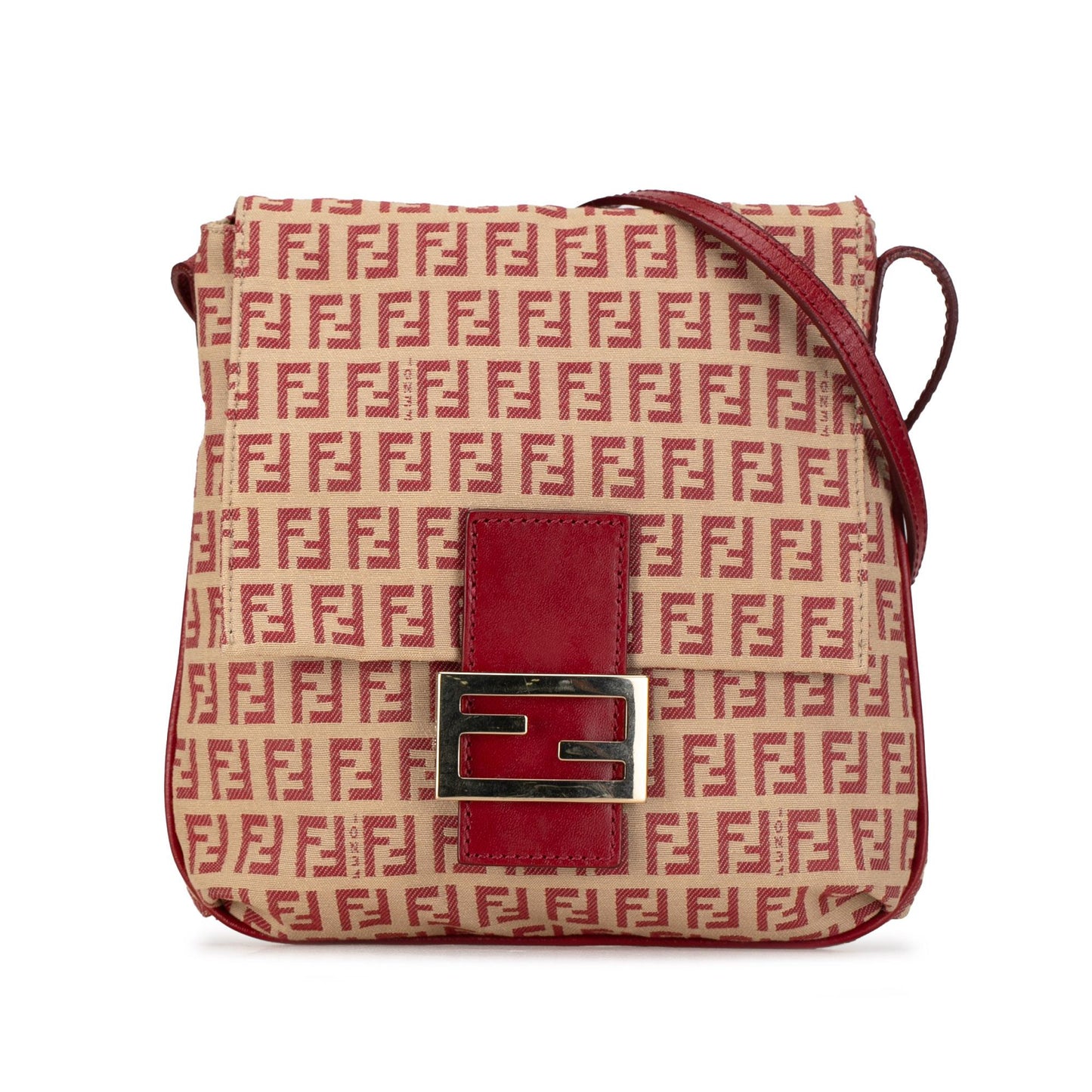 Fendi Zucchino Canvas Flap Crossbody (KlWpqN)