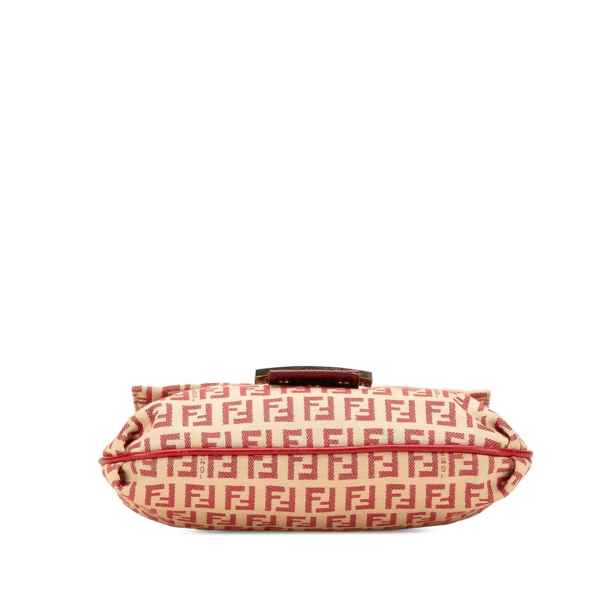 Fendi Zucca Canvas Convertible Baguette Satchel