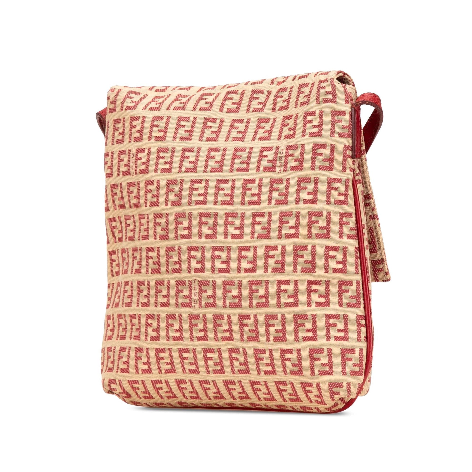 Fendi Zucca Canvas Convertible Baguette Satchel