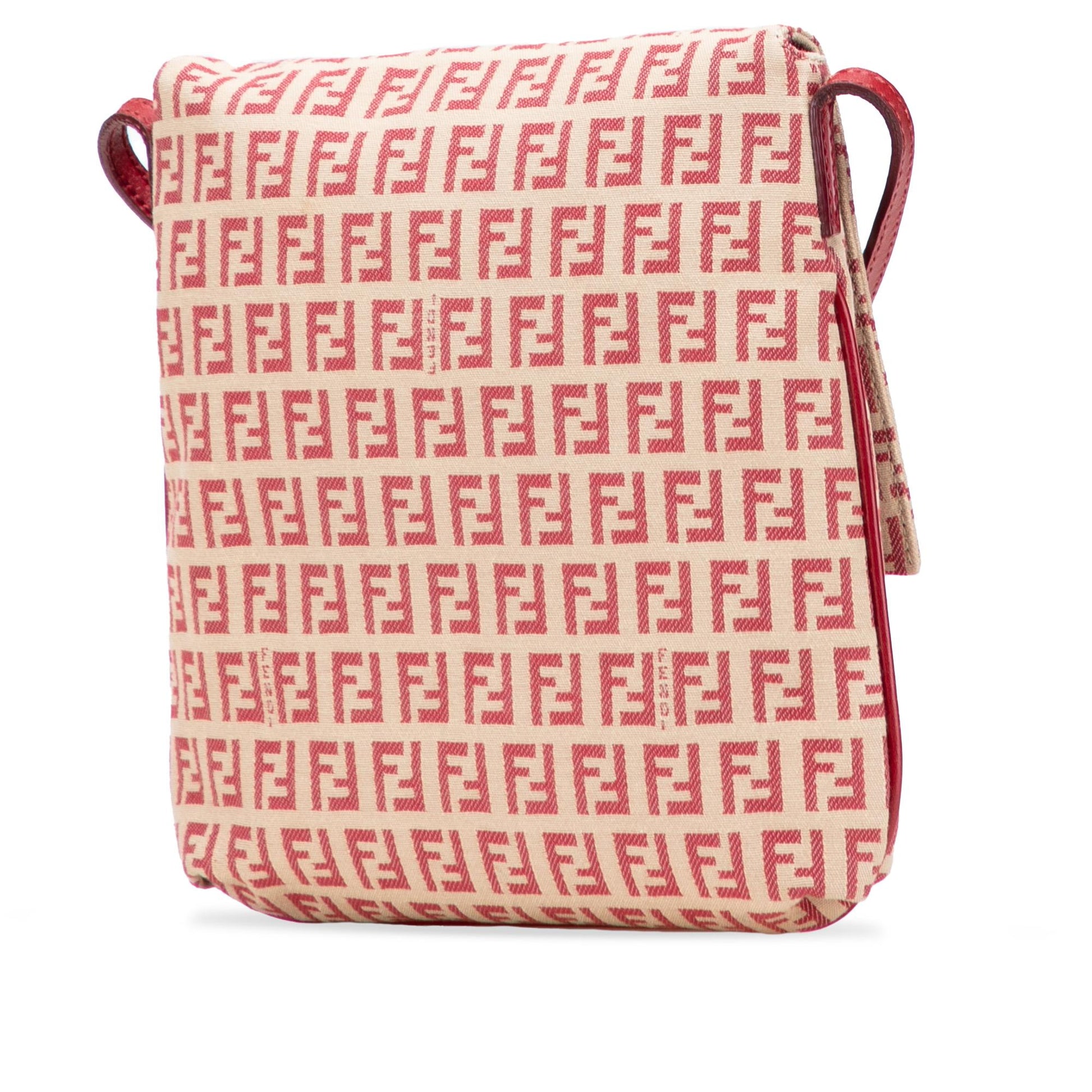 Fendi Zucchino Canvas Flap Crossbody
