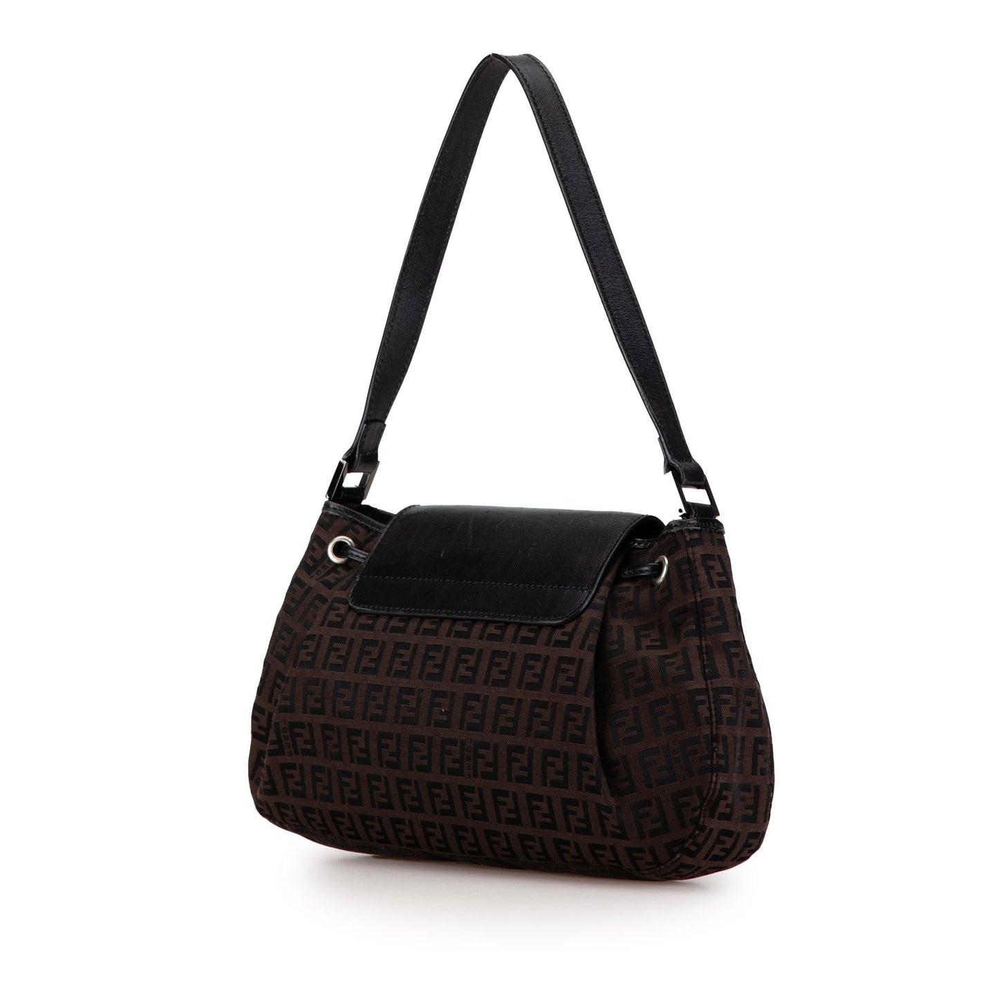 Fendi Zucchino Canvas Flap Shoulder Bag (lKn300)