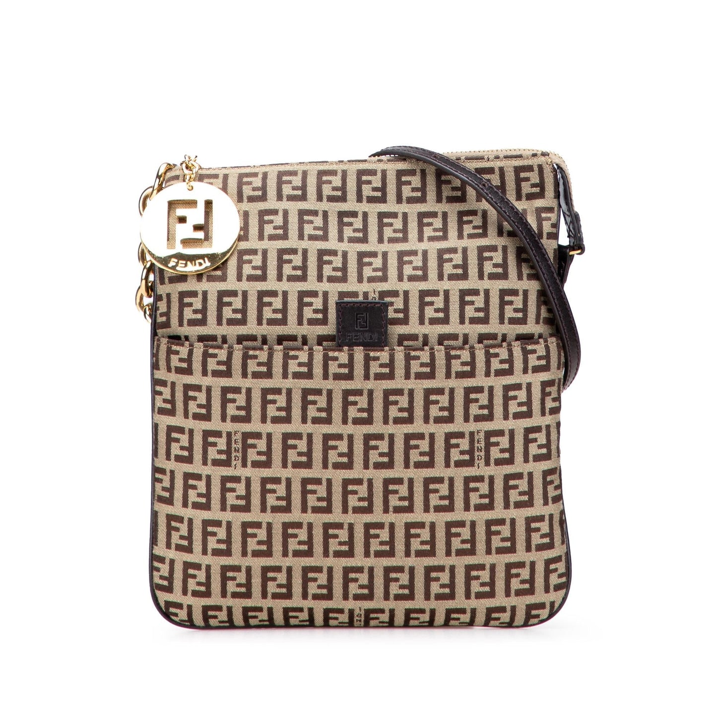 Fendi Zucchino Canvas Forever Crossbody