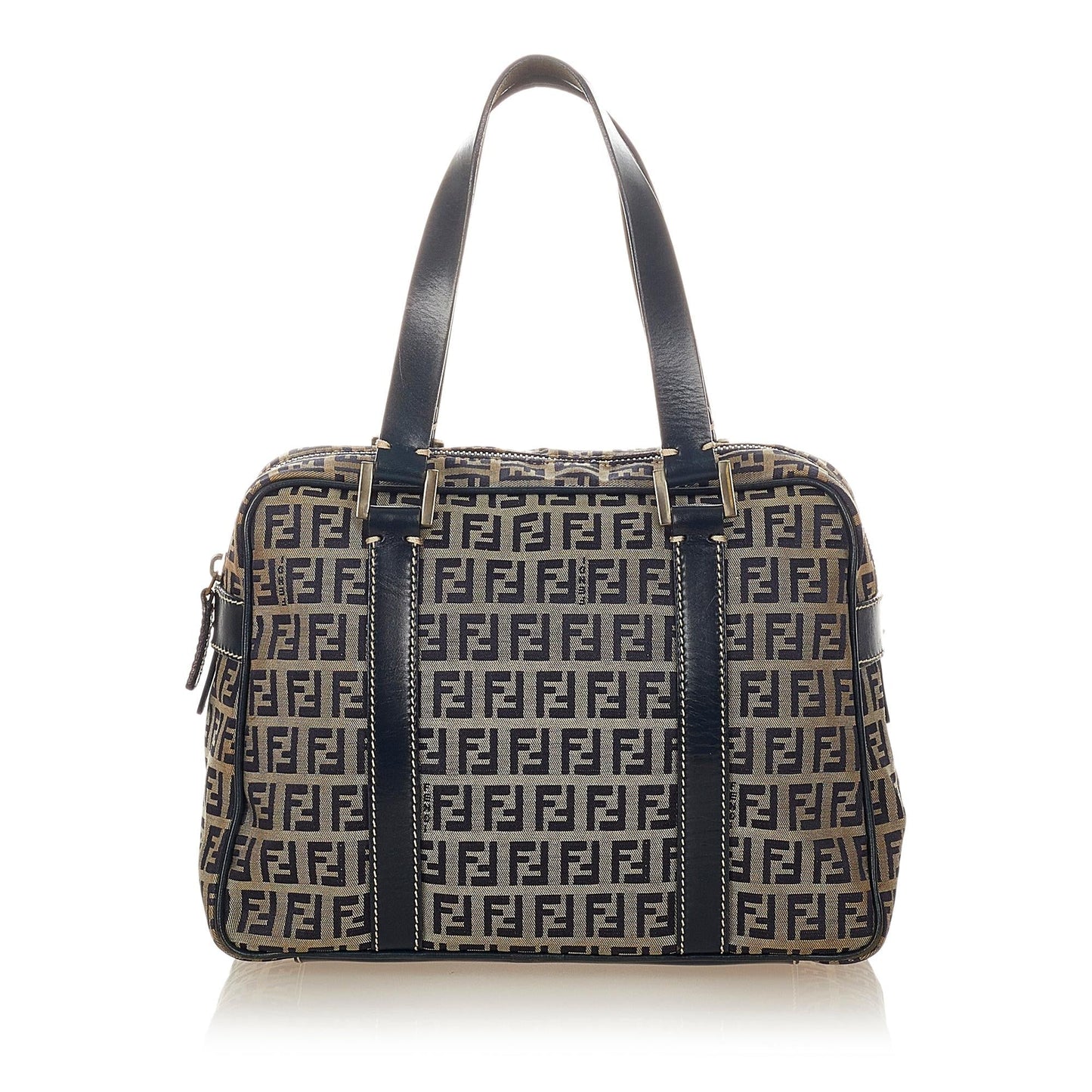 Fendi Zucchino Canvas Handbag (26622)