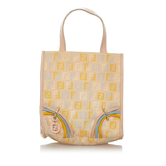 Fendi Zucchino Canvas Handbag (27279)