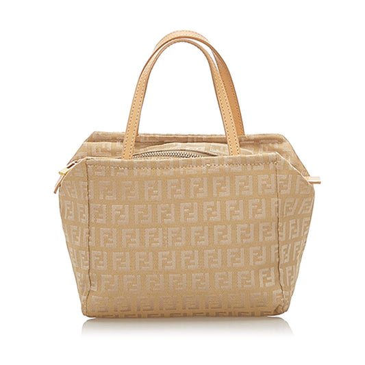Fendi Zucchino Canvas Handbag (32352)