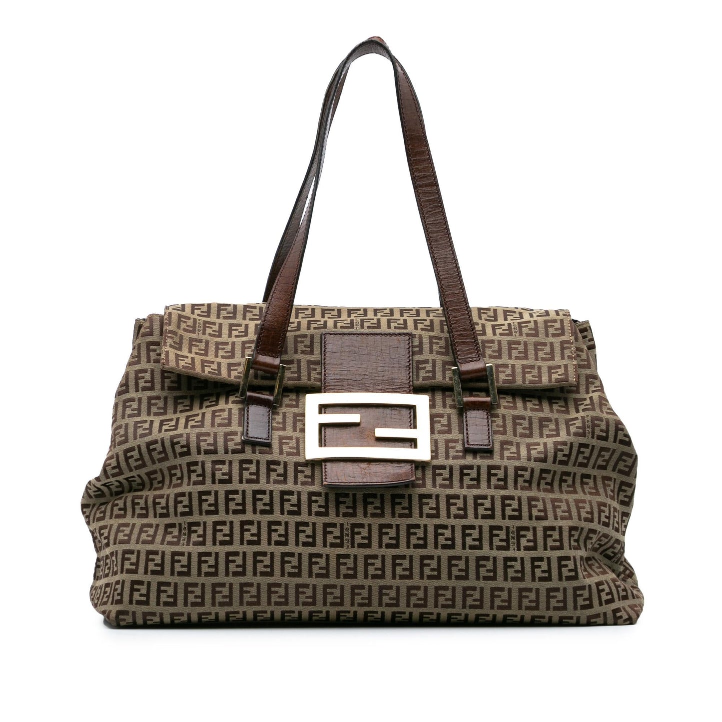 Fendi Zucchino Canvas Handbag