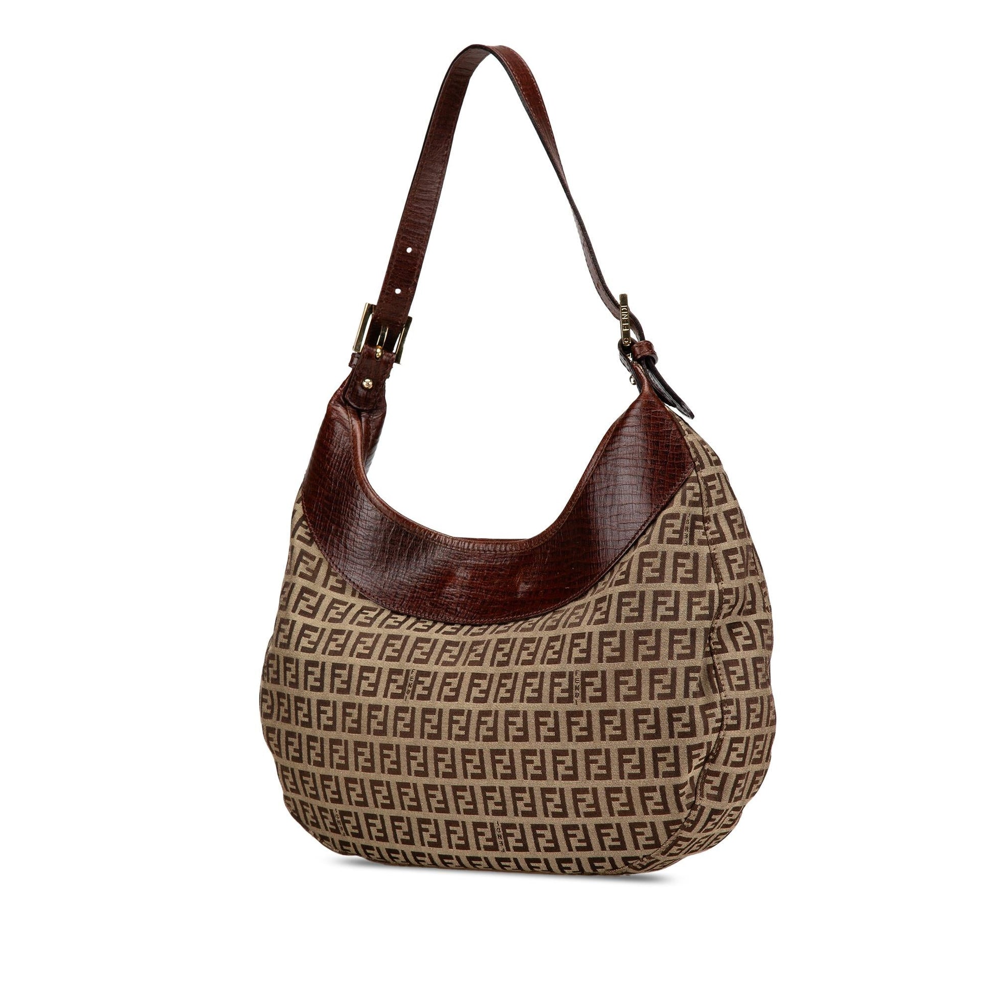 Fendi Leather Python Sunshine Medium Shopper Tote