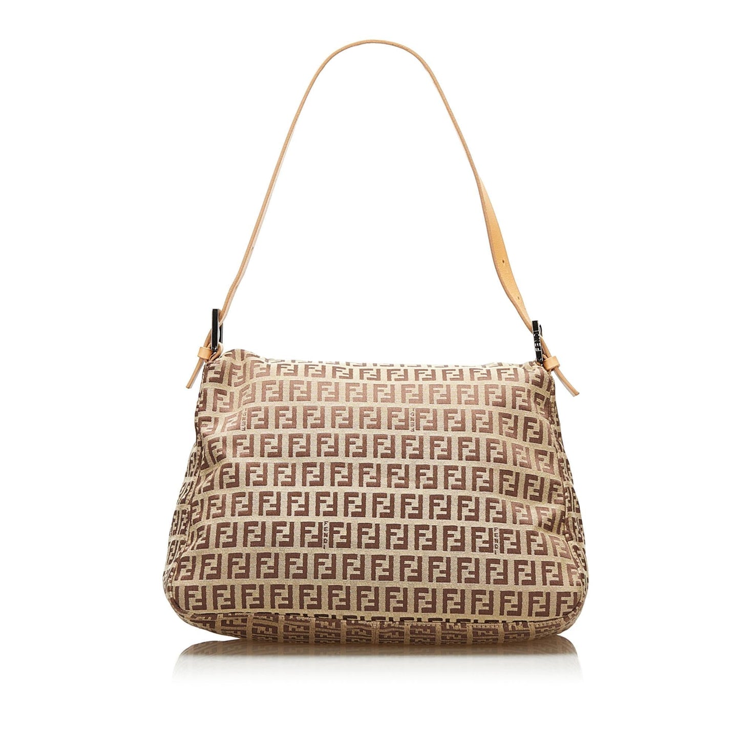 Fendi Zucchino Canvas Mamma Forever Shoulder Bag (36065)