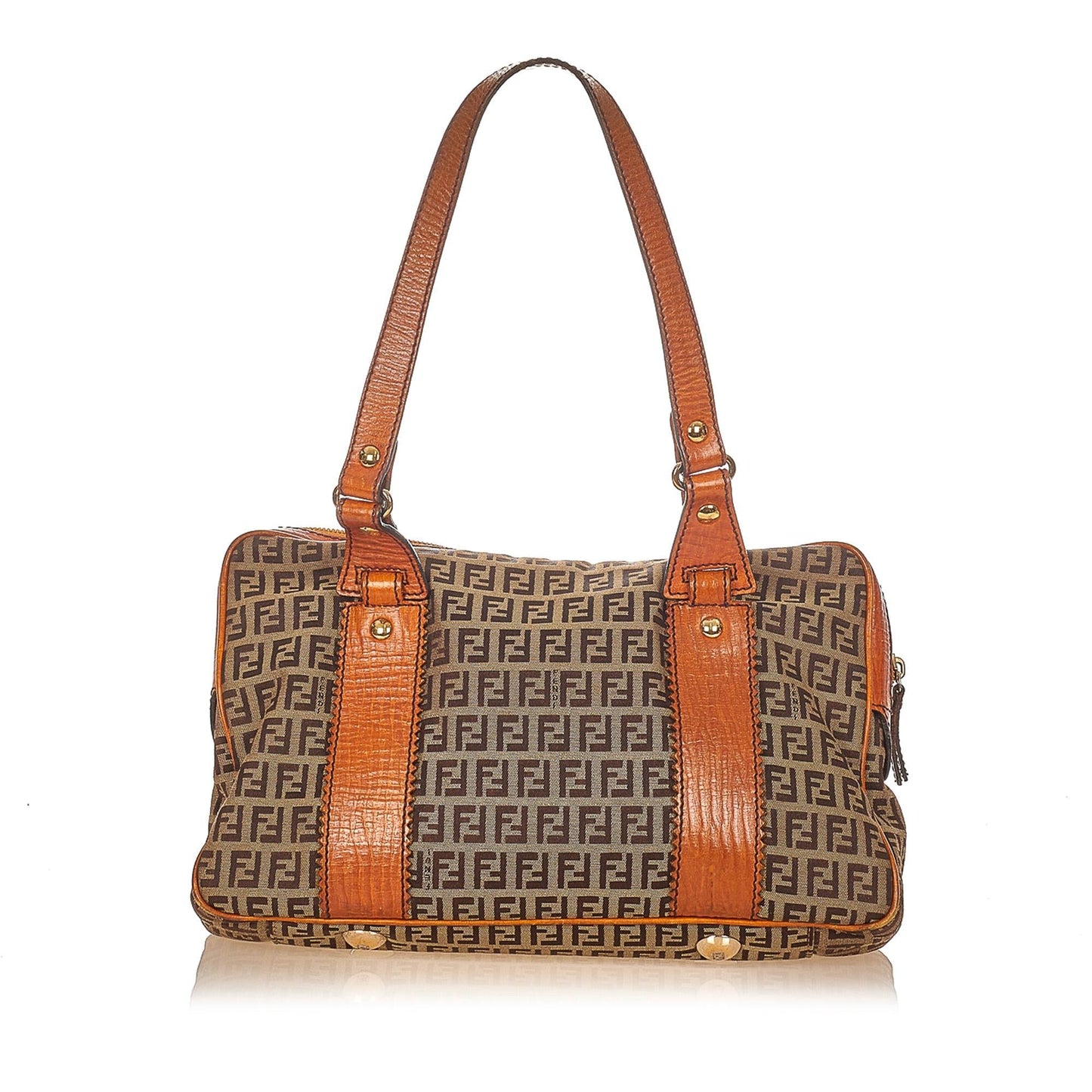 Fendi Zucchino Canvas Shoulder Bag (26037)