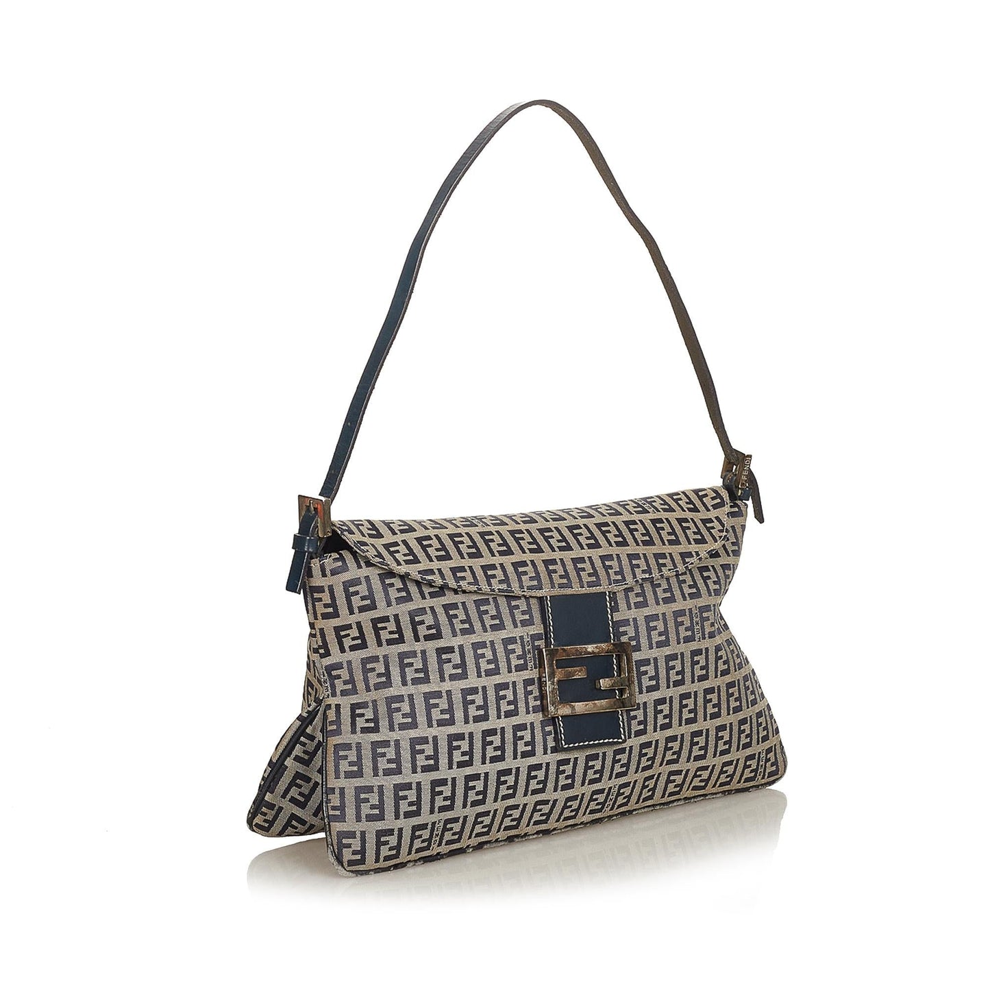 Fendi Zucchino Canvas Shoulder Bag (26235)