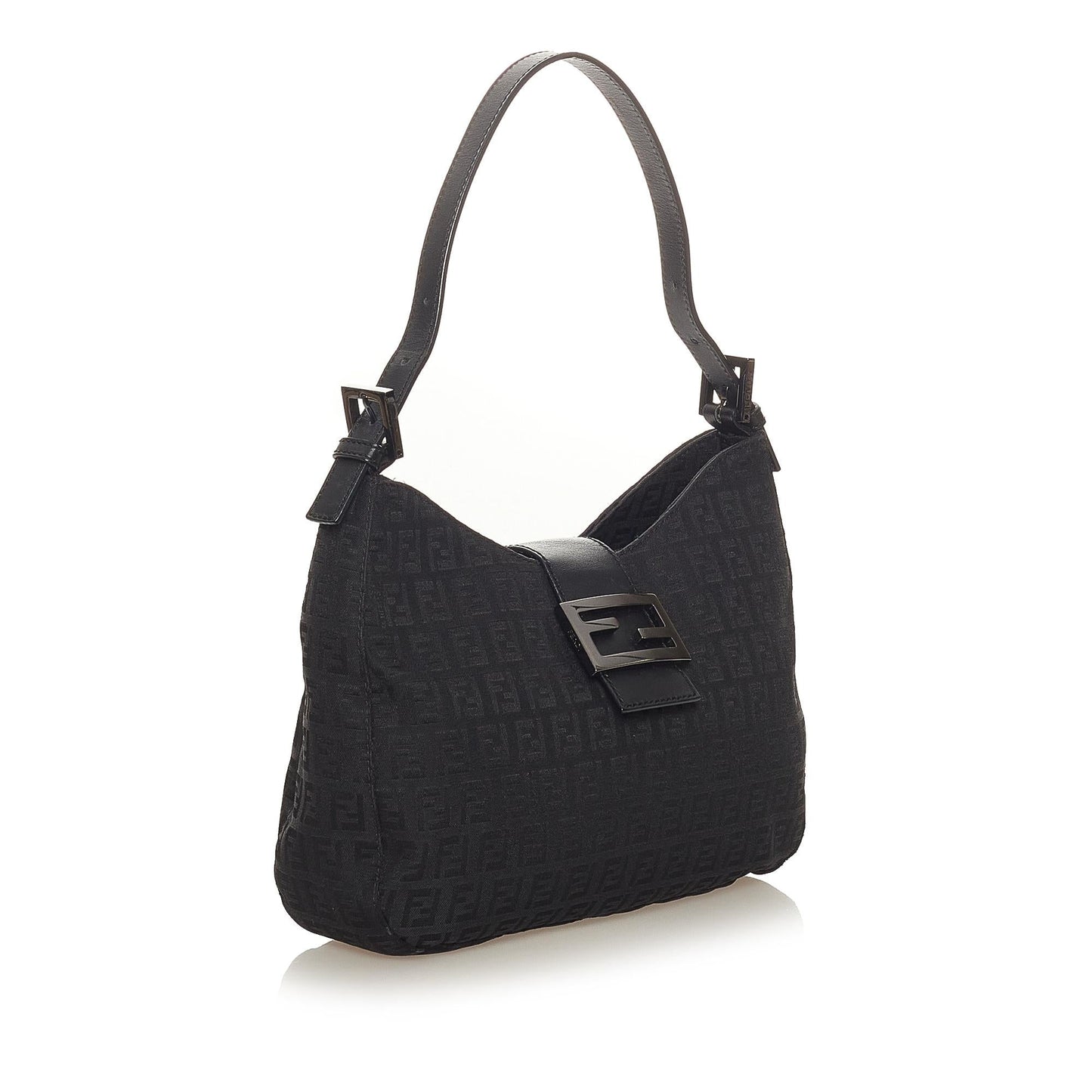 Fendi Zucchino Canvas Shoulder Bag (27368)