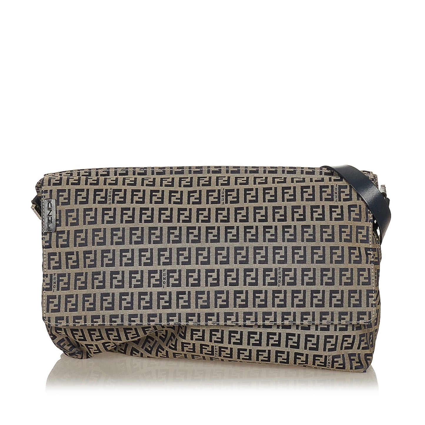 Fendi Zucchino Canvas Shoulder Bag (27596)