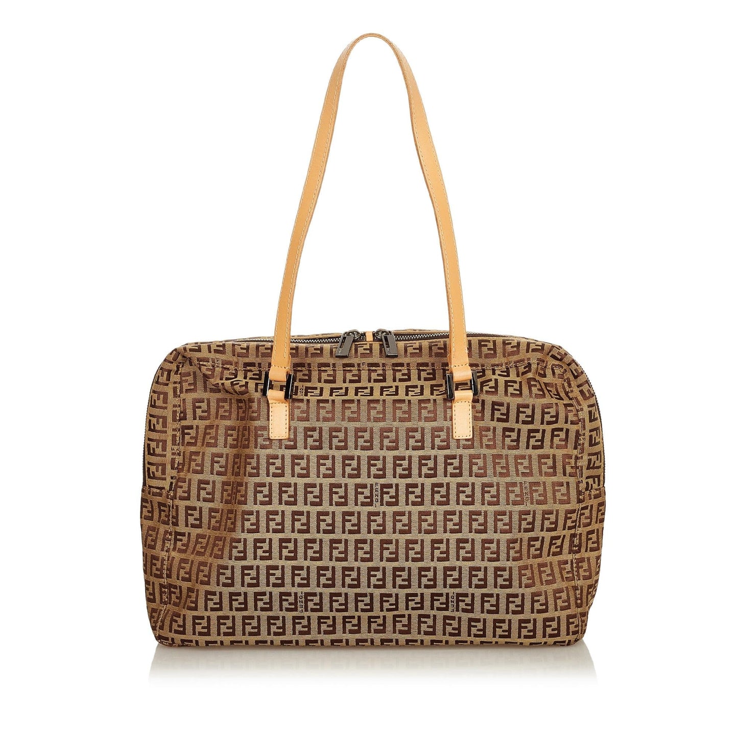 Fendi Zucchino Canvas Shoulder Bag (34062)