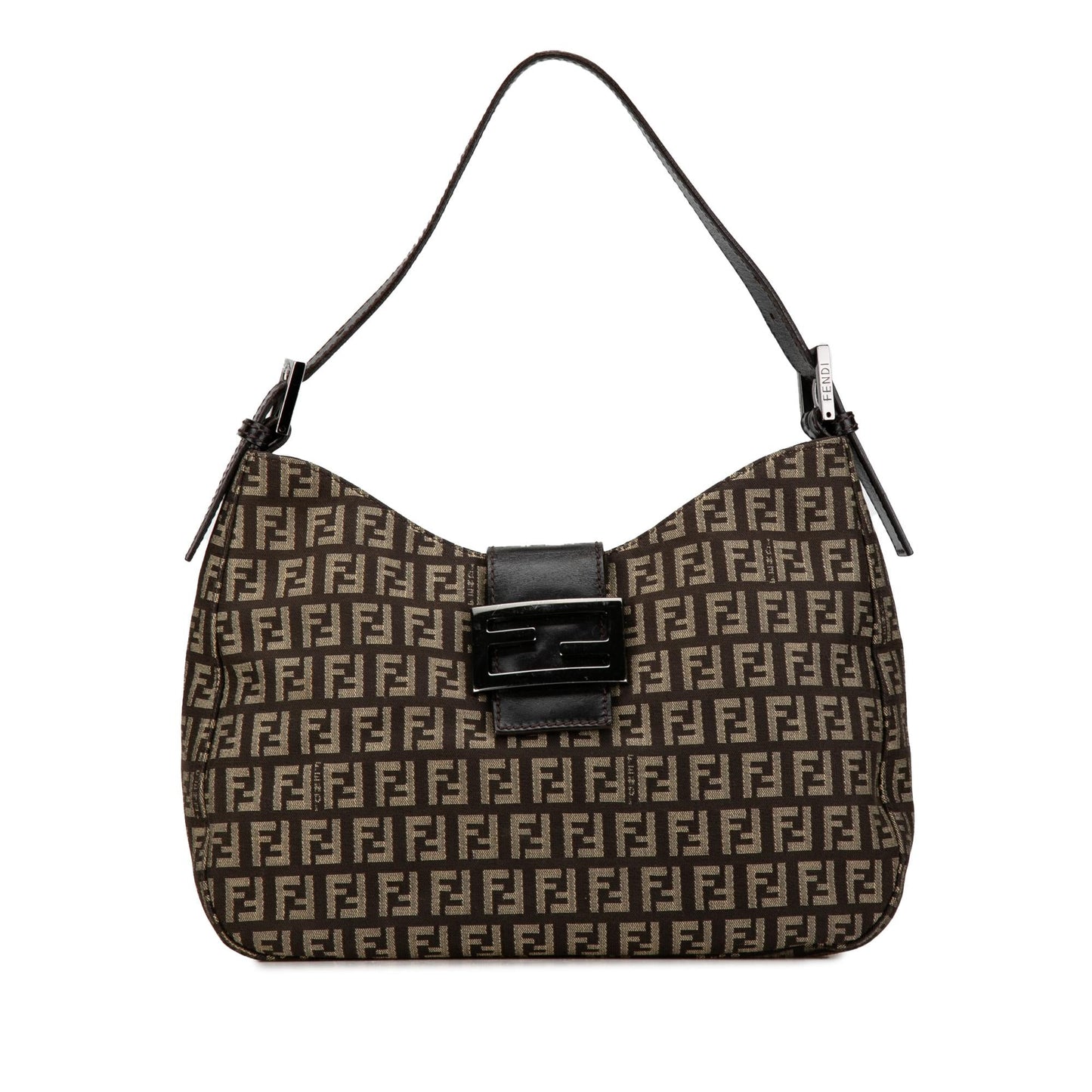 Fendi Zucchino Canvas Shoulder Bag (P7VQCL)