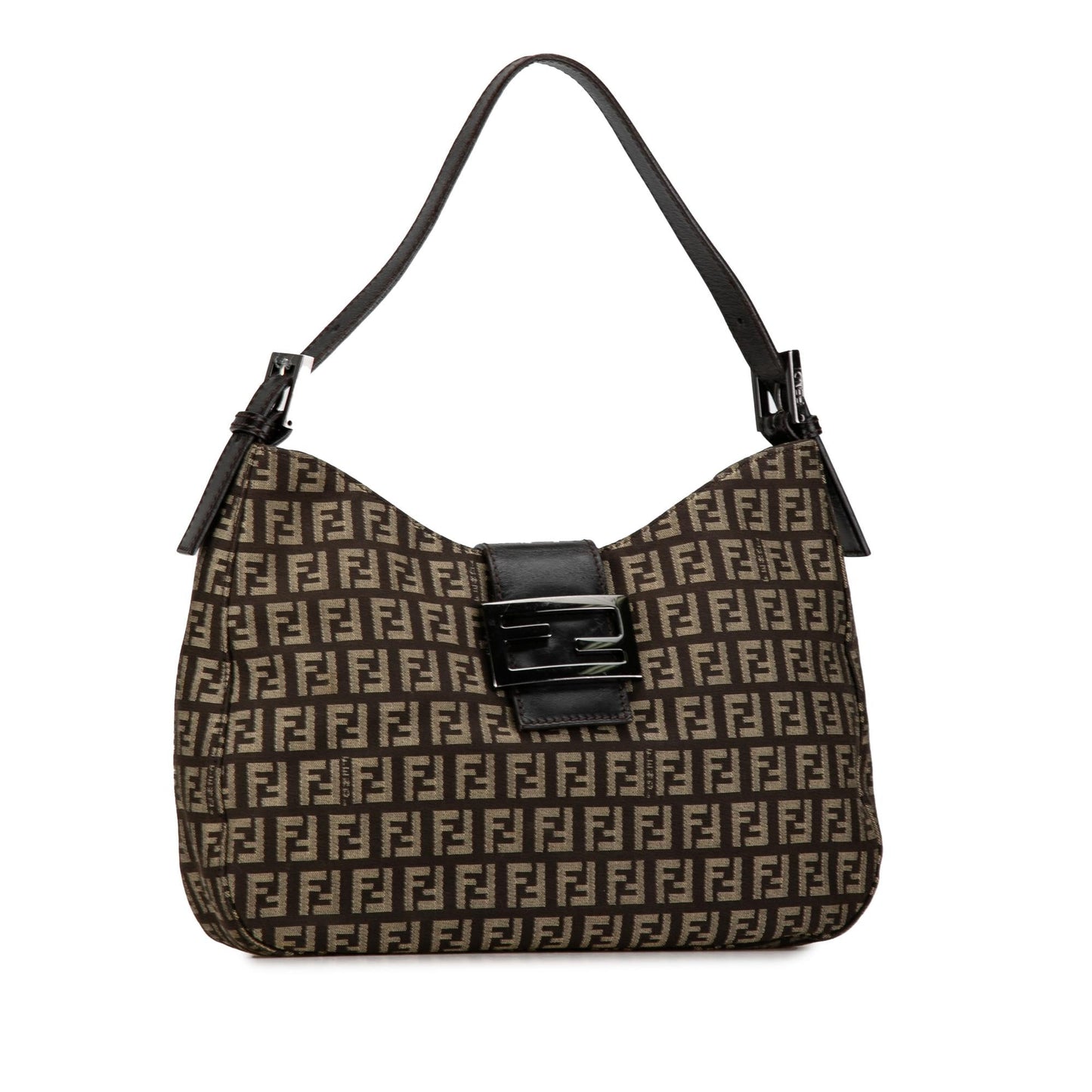 Fendi Zucchino Canvas Shoulder Bag (P7VQCL)