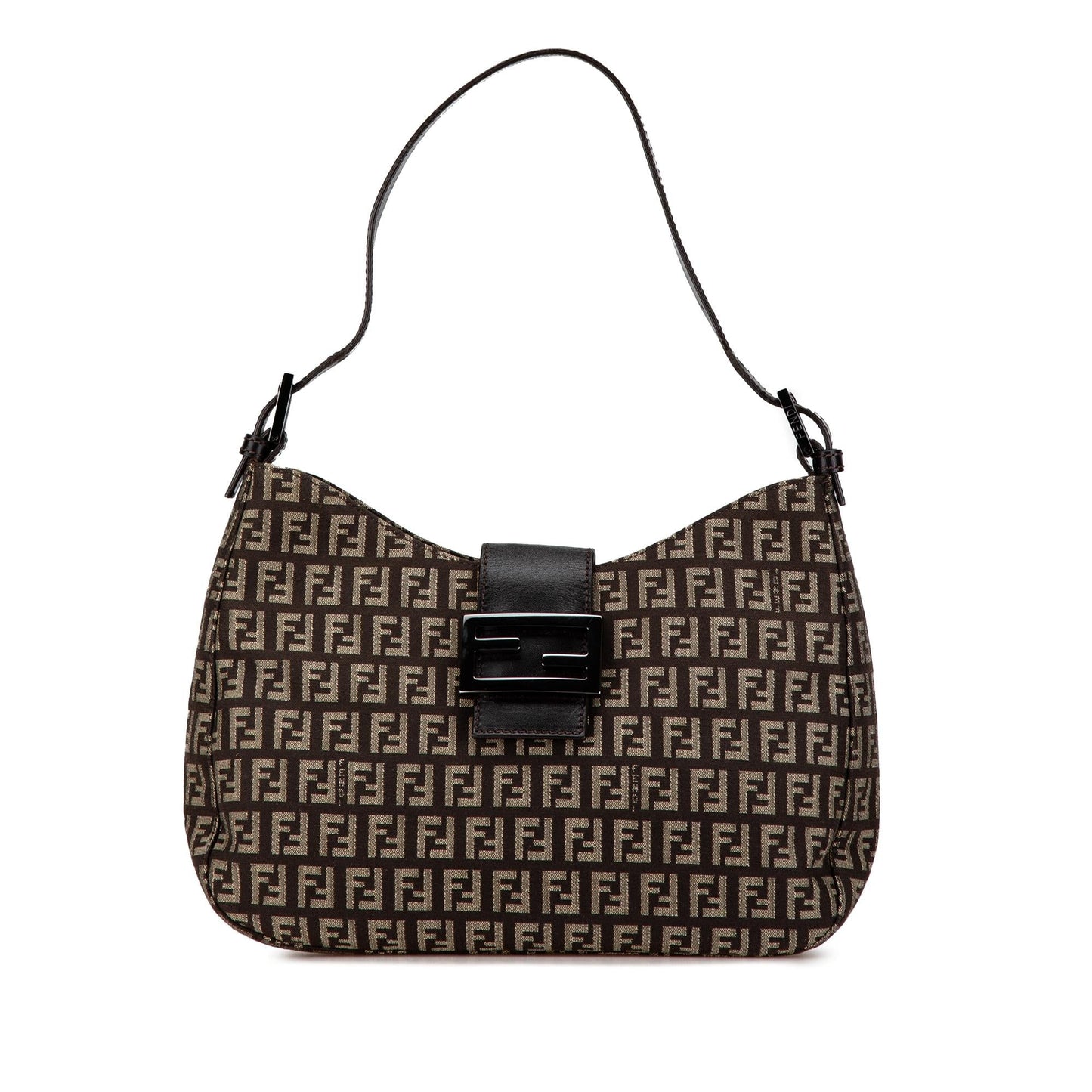 Fendi Zucchino Canvas Shoulder Bag (wxfU66)