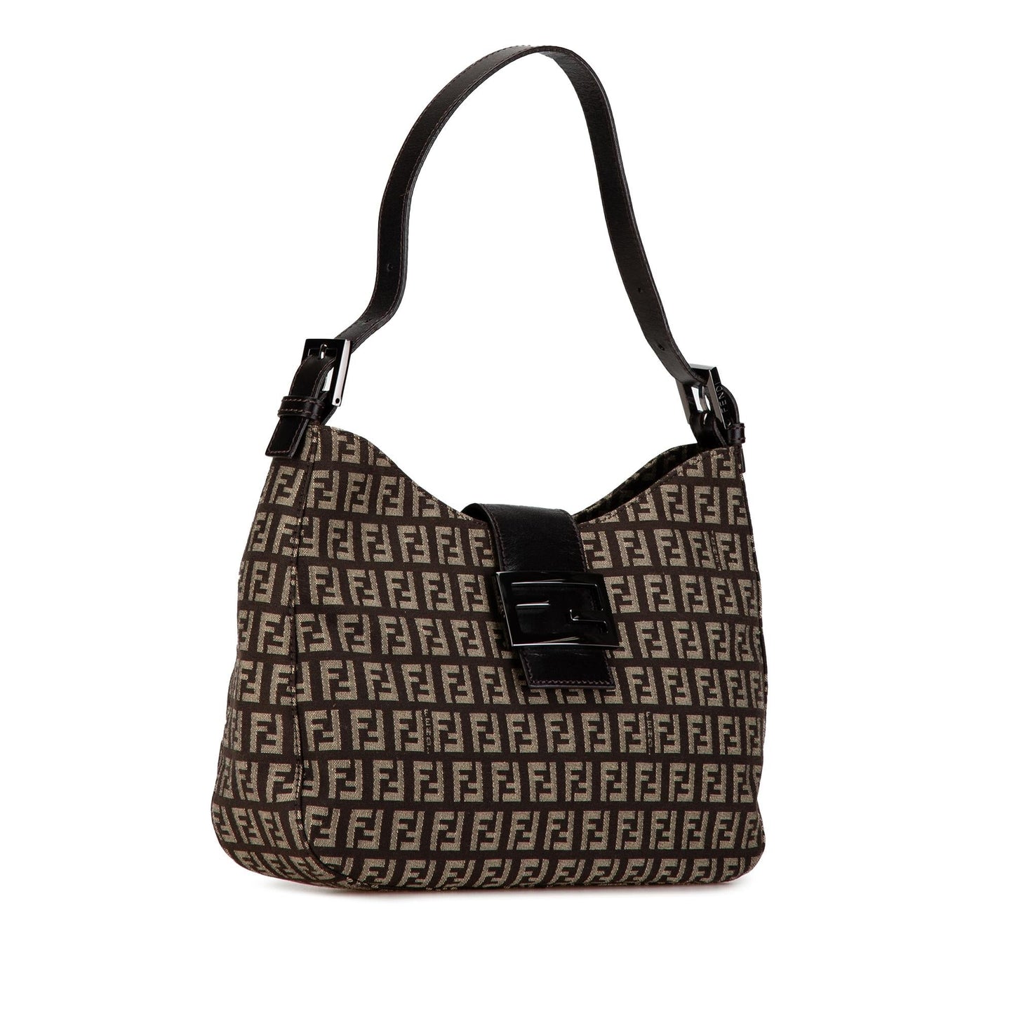 Fendi Zucchino Canvas Shoulder Bag (wxfU66)