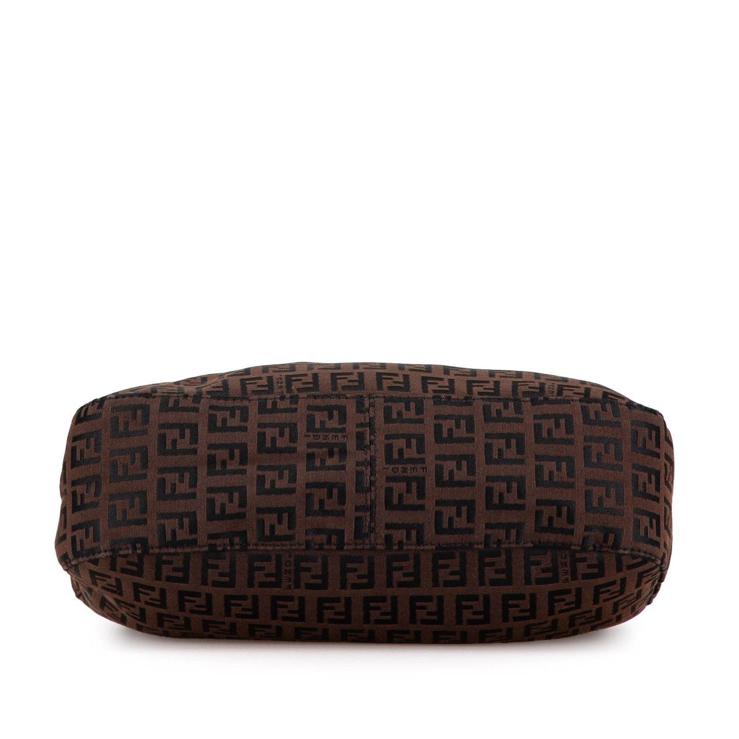 Fendi Zucca Canvas Double Flap Shoulder Bag (SHG-yawuvE)