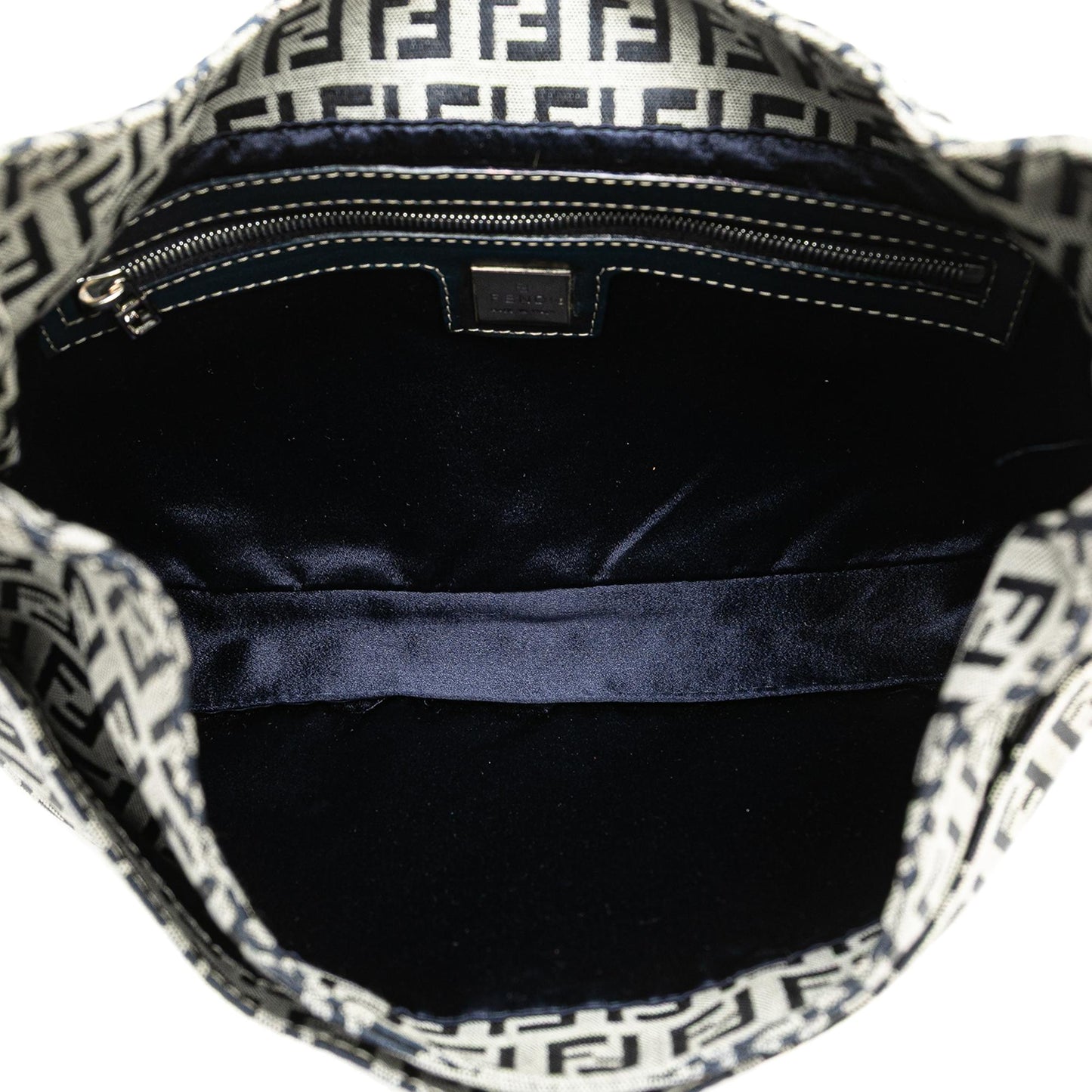 Fendi Zucchino Canvas Shoulder Bag
