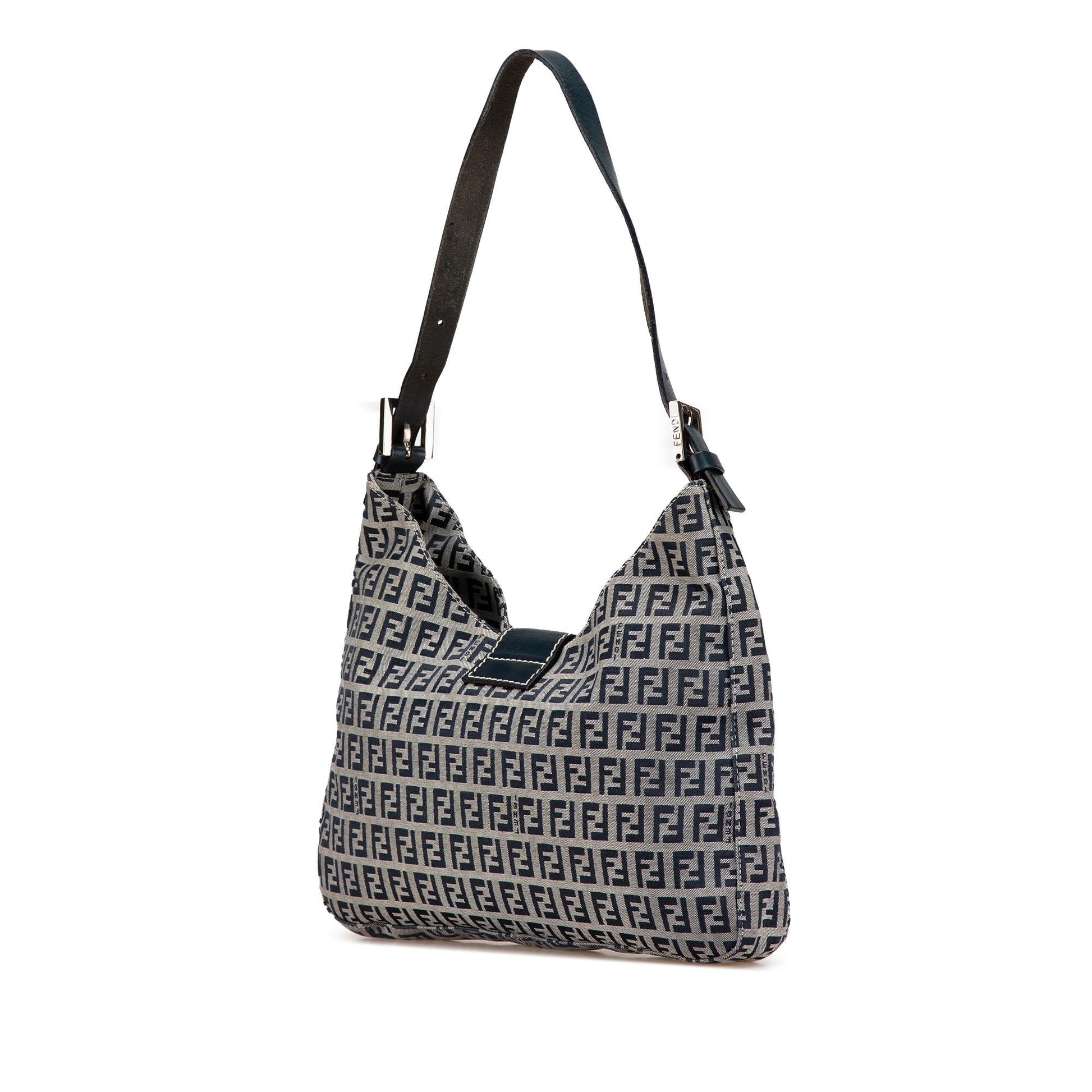 Fendi Zucchino Canvas Shoulder Bag