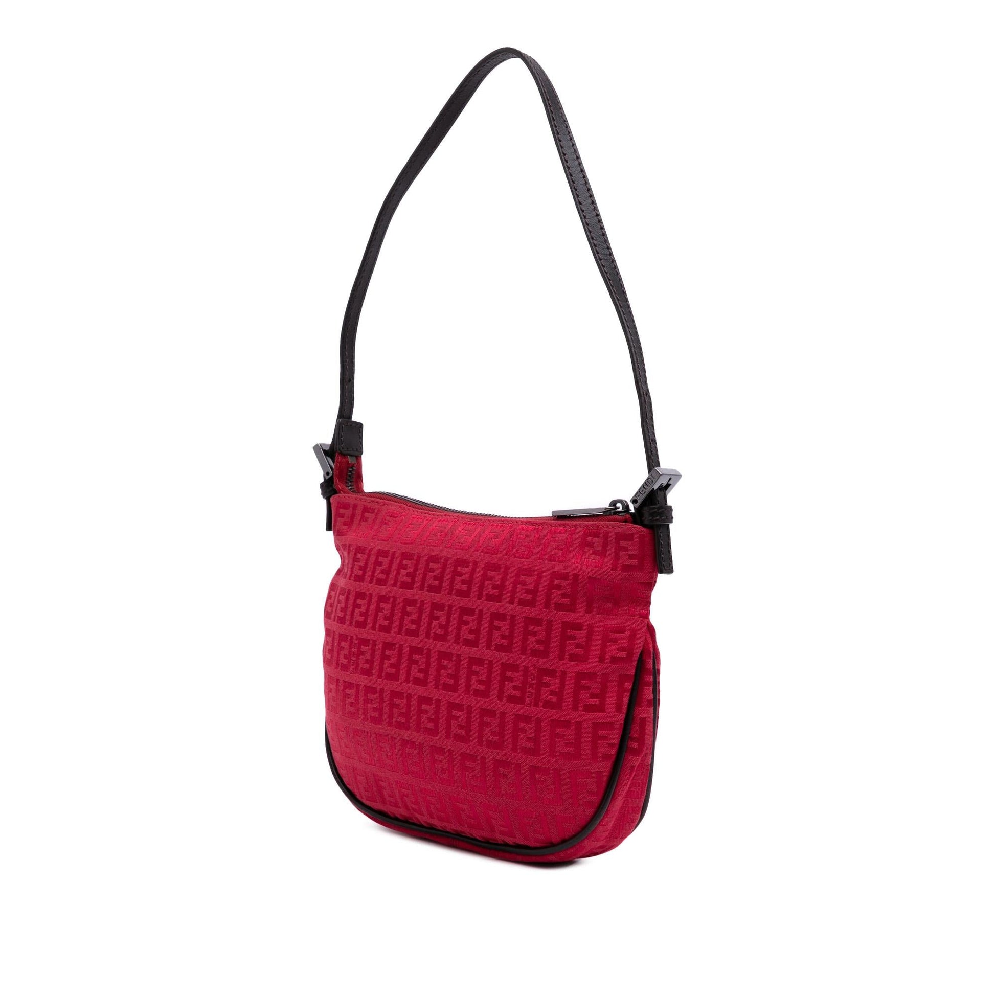 Fendi Zucchino Canvas Shoulder Bag