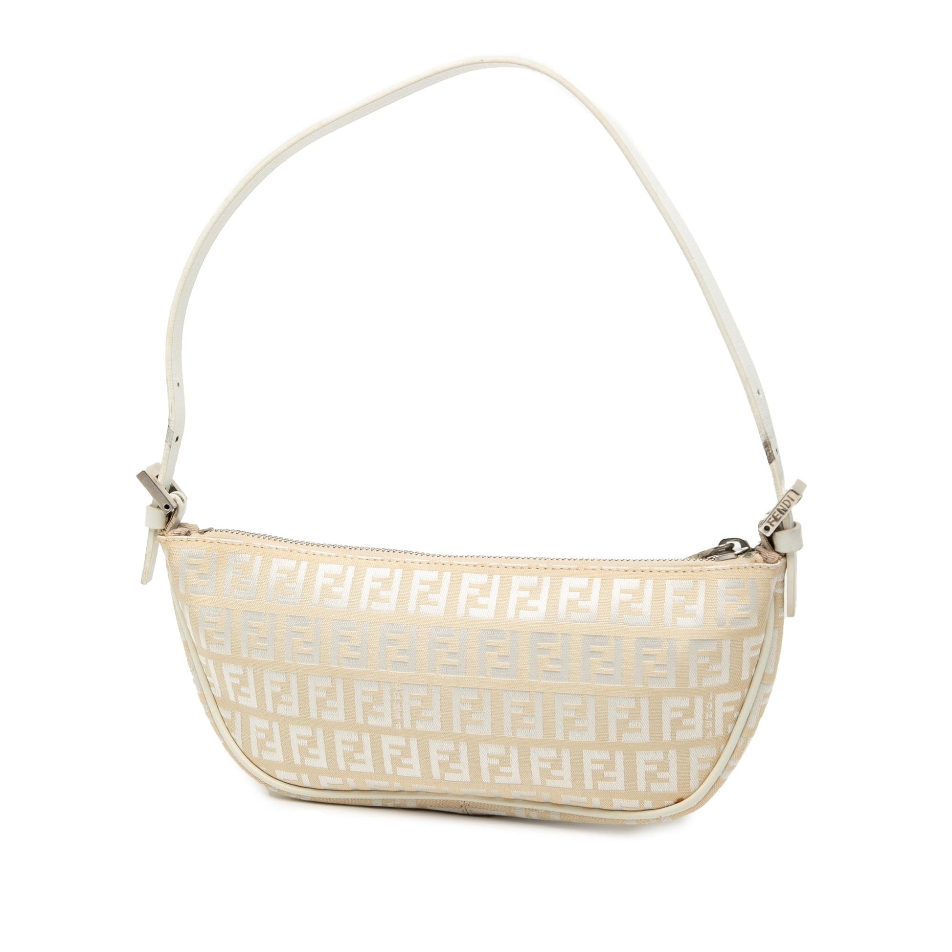 Fendi Zucca Canvas Shoulder Bag