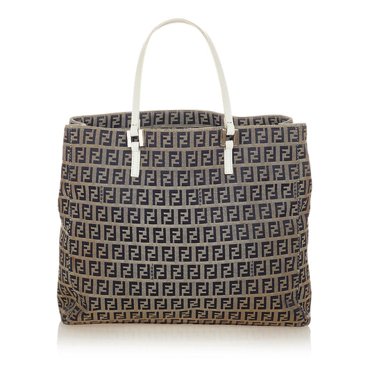 Fendi Zucchino Canvas Tote Bag (26506)