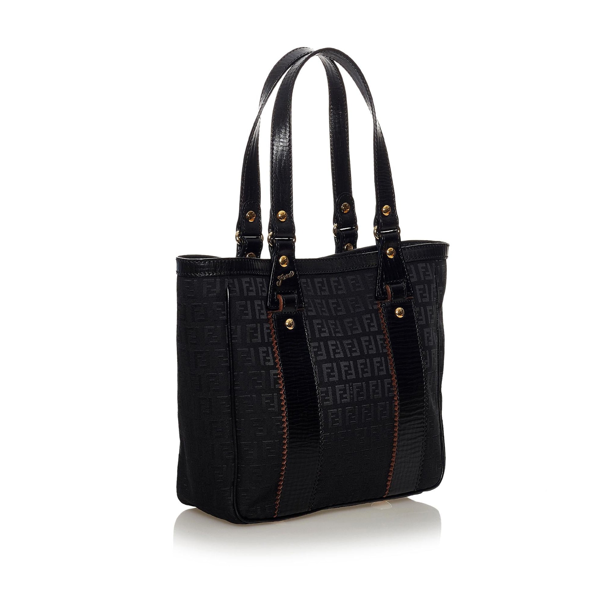 Fendi Zucchino Canvas Tote Bag