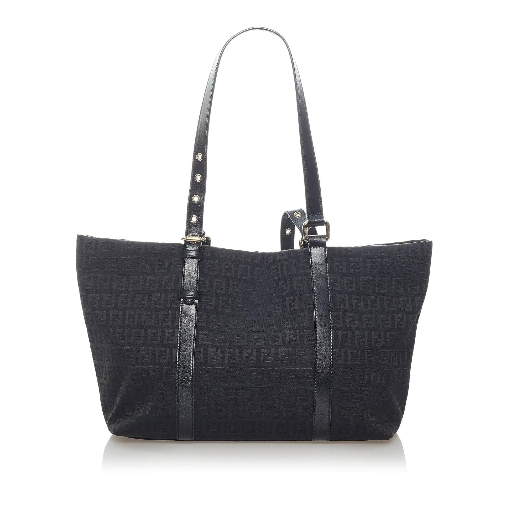 Fendi Zucchino Canvas Tote Bag