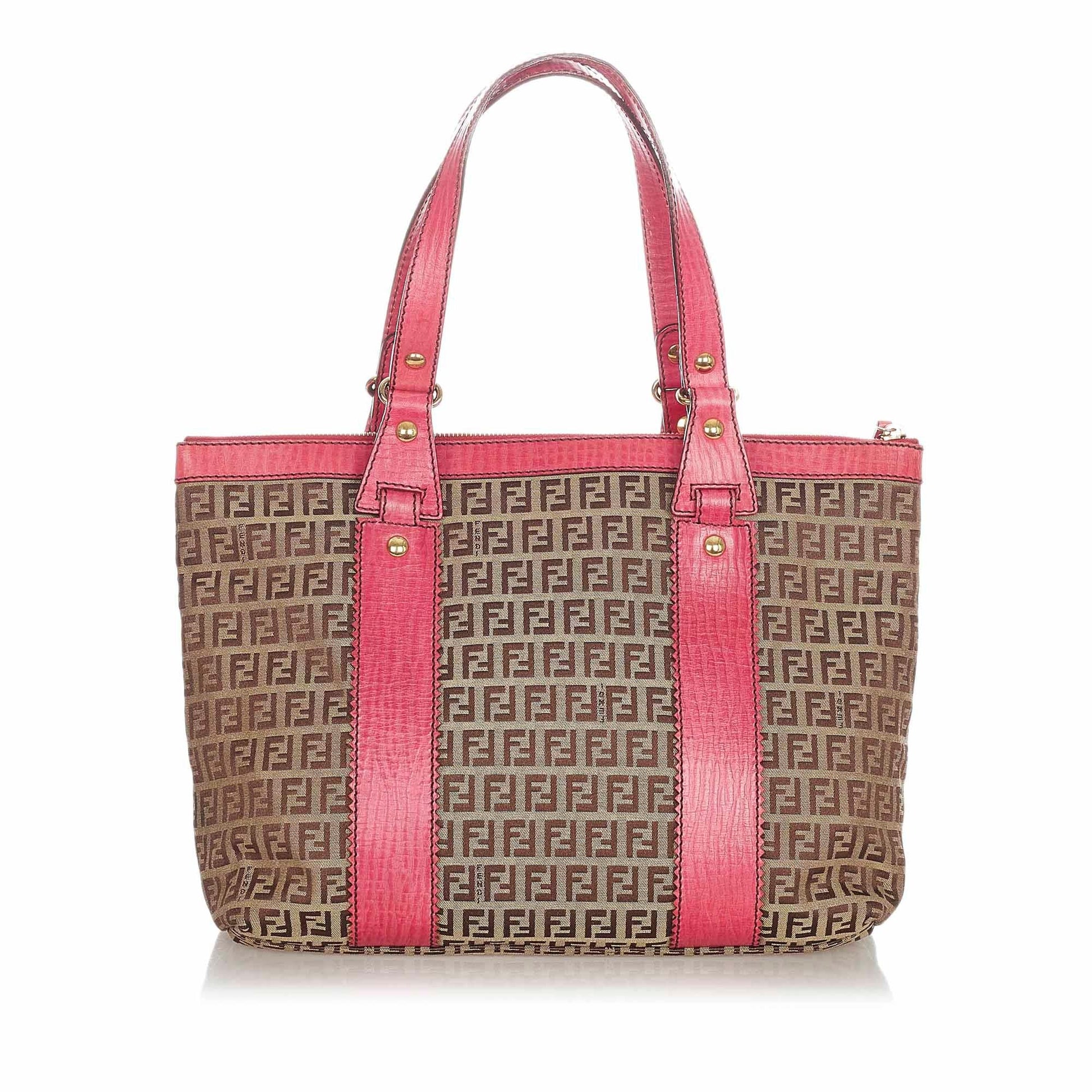 Fendi Zucchino Canvas Tote Bag