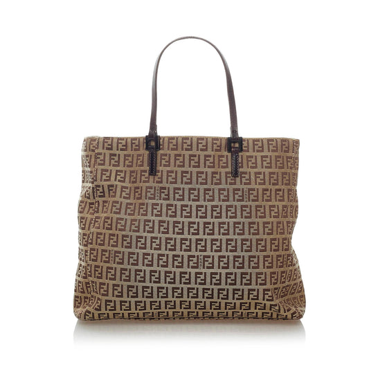 Fendi Zucchino Canvas Tote Bag (34146)