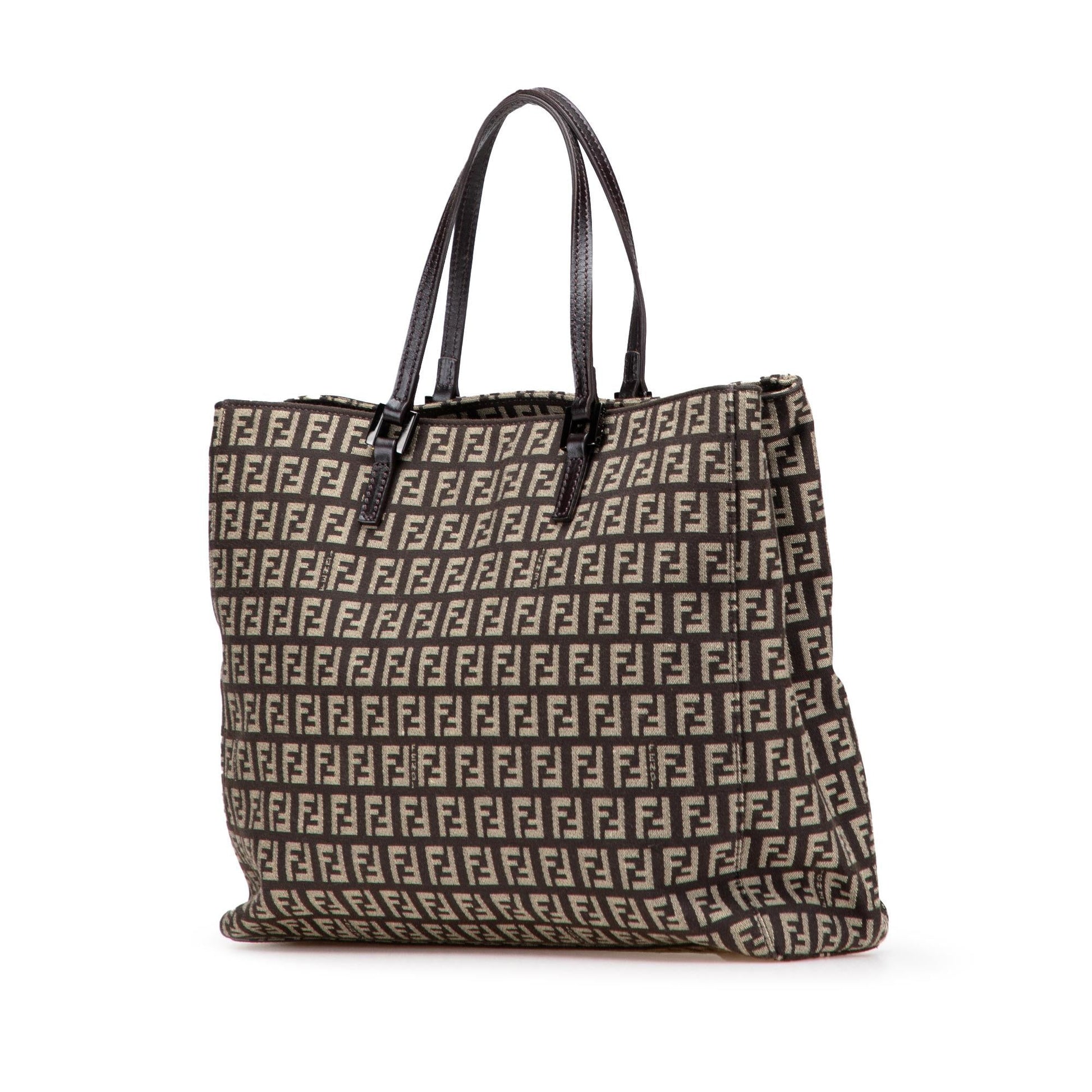 Fendi Small Zucca Canvas Twins Tote