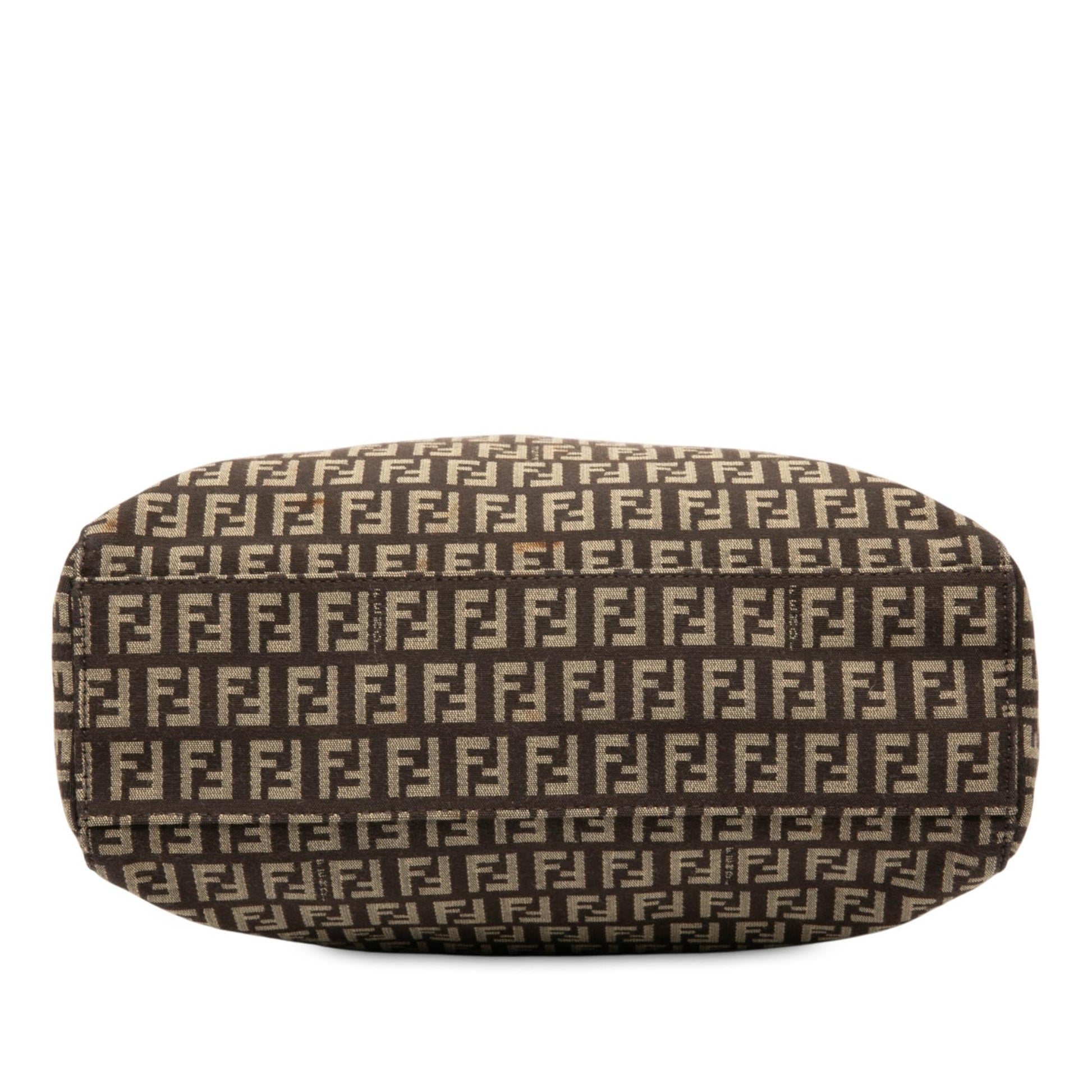 Fendi Sue Tilley Leather Banana Zip Clutch