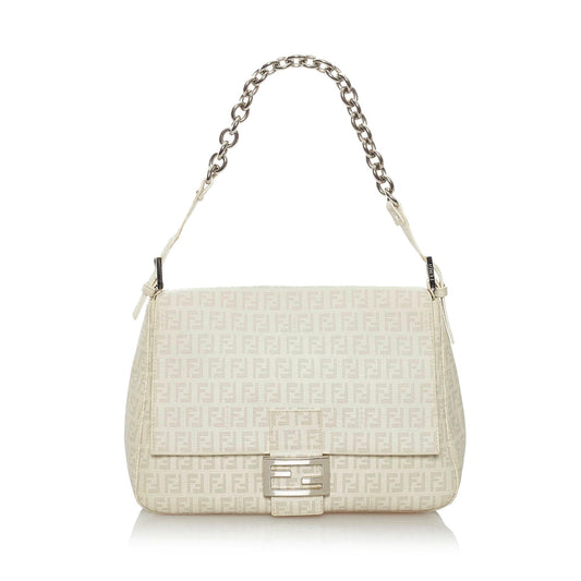 Fendi Zucchino Chain Shoulder Bag (28746)