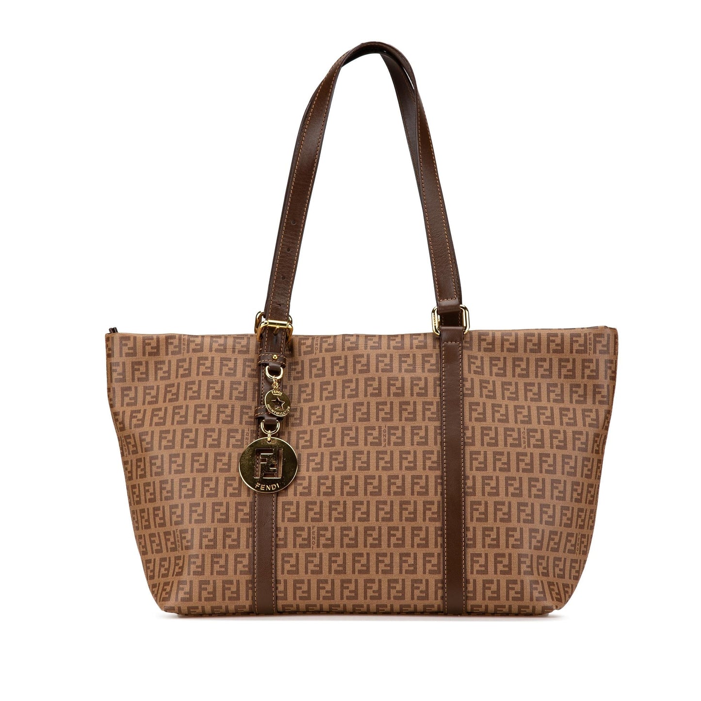 Fendi Zucchino Coated Canvas Superstar Tote