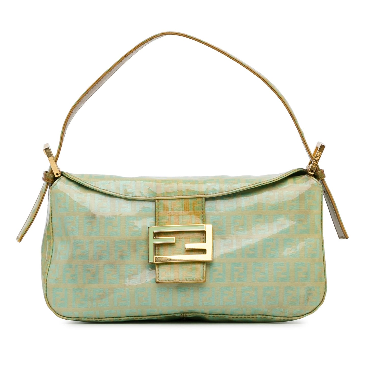 Fendi Zucchino Crystal Double Flap Shoulder Bag (OsinNf)