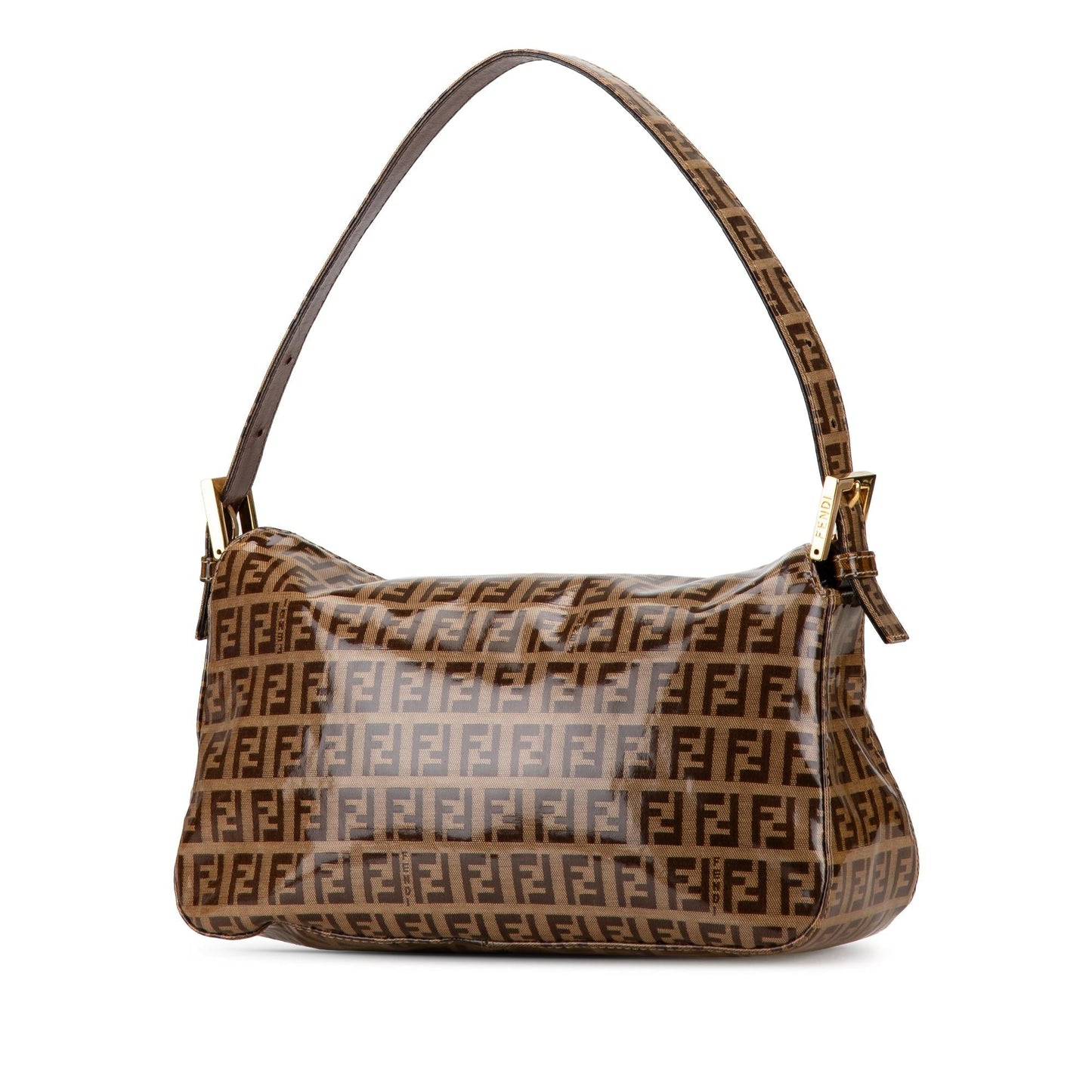 Fendi Zucchino Crystal Double Flap Shoulder Bag (gkfgVN)