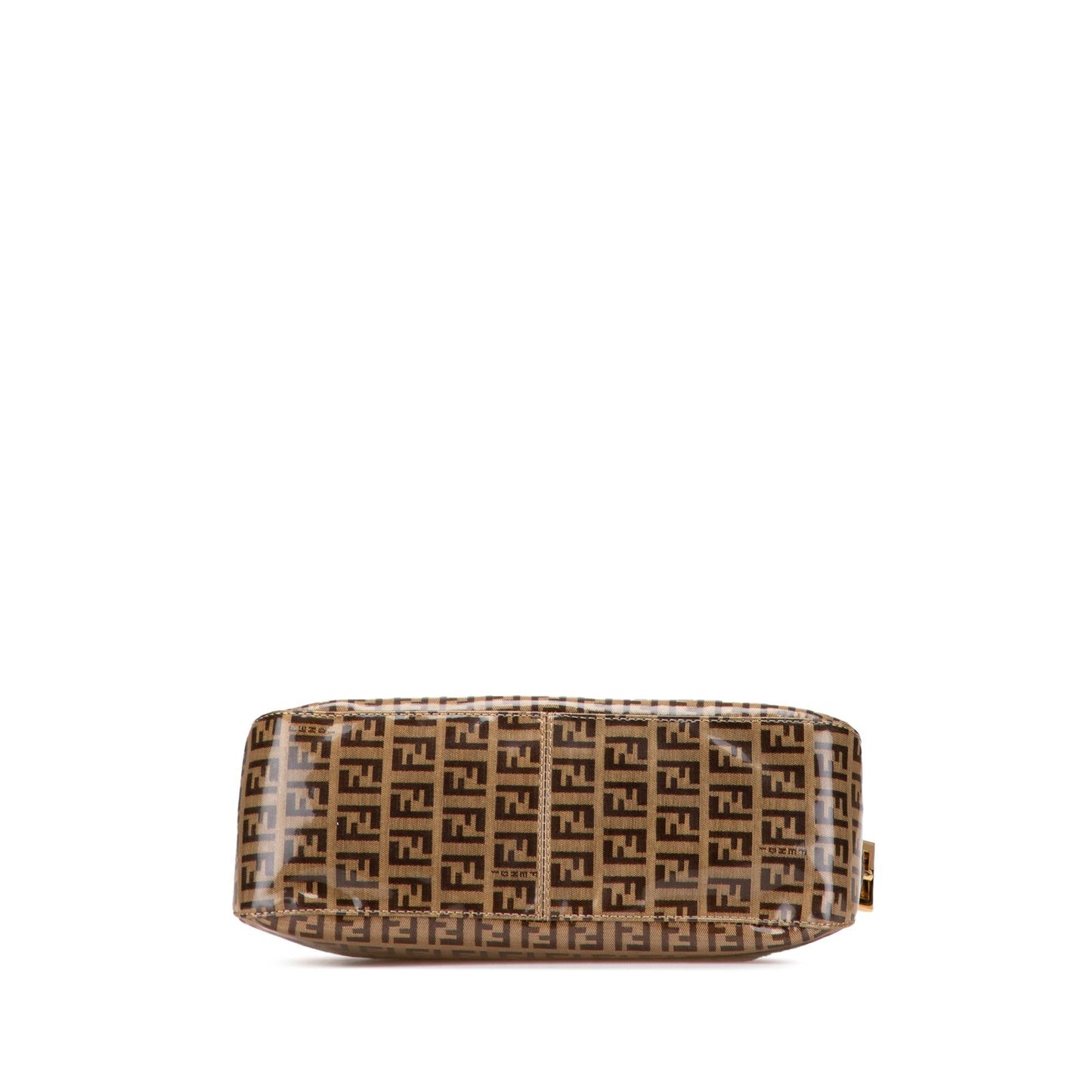 Fendi Zucchino Crystal Double Flap Shoulder Bag