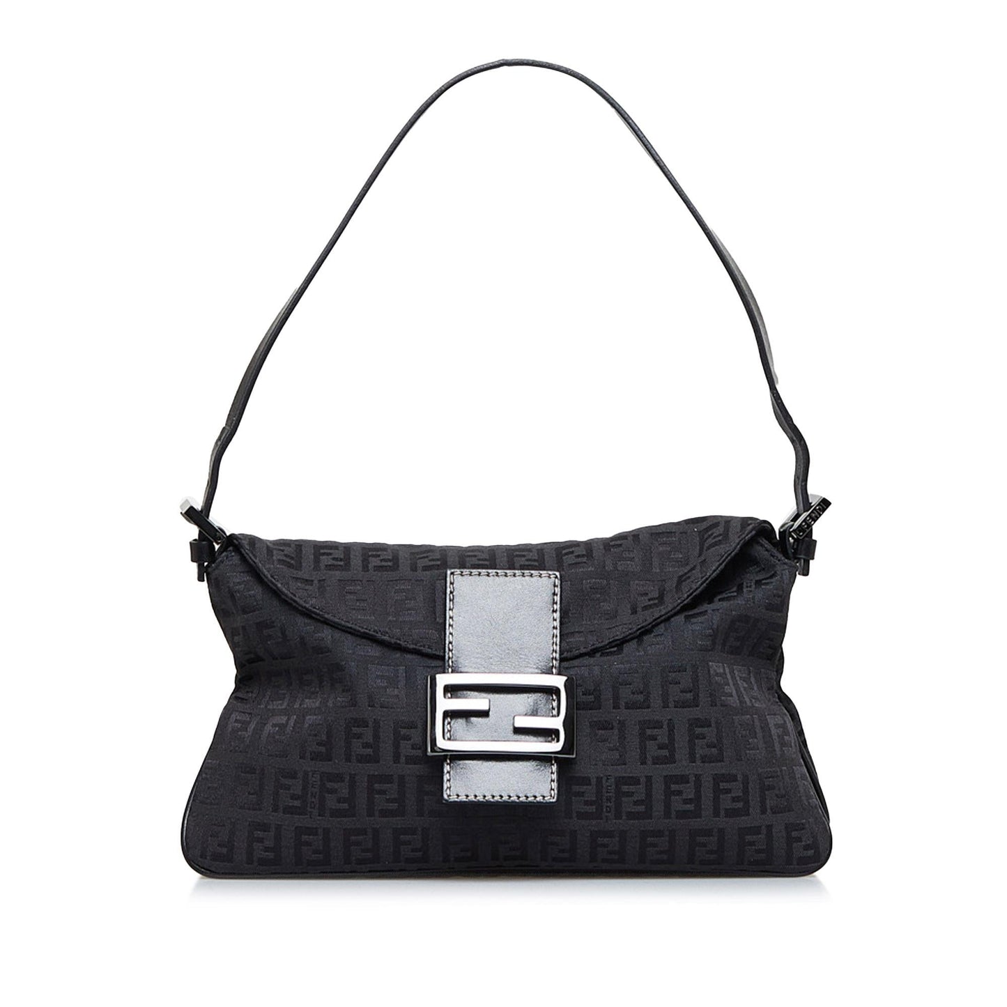 Fendi Zucchino Double Flap Baguette (1vyG7b)