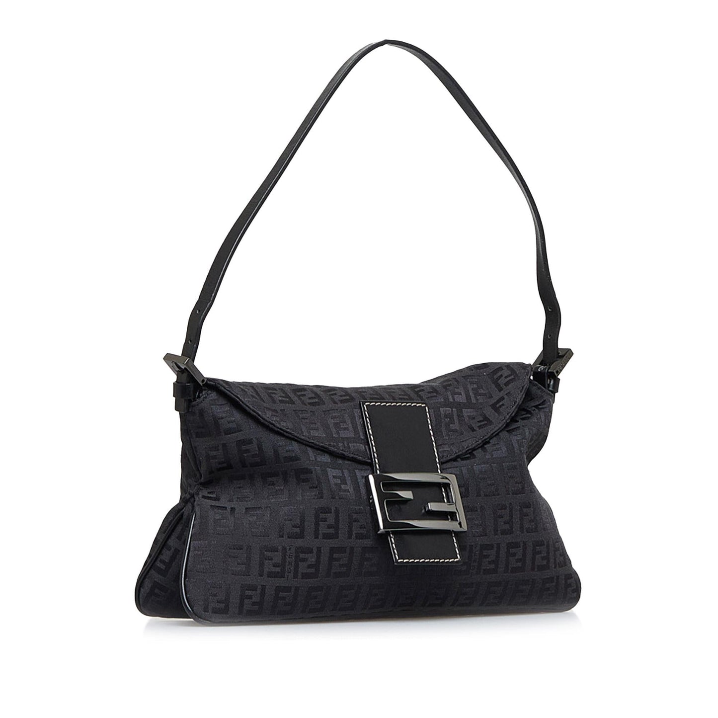 Fendi Zucchino Double Flap Baguette (1vyG7b)