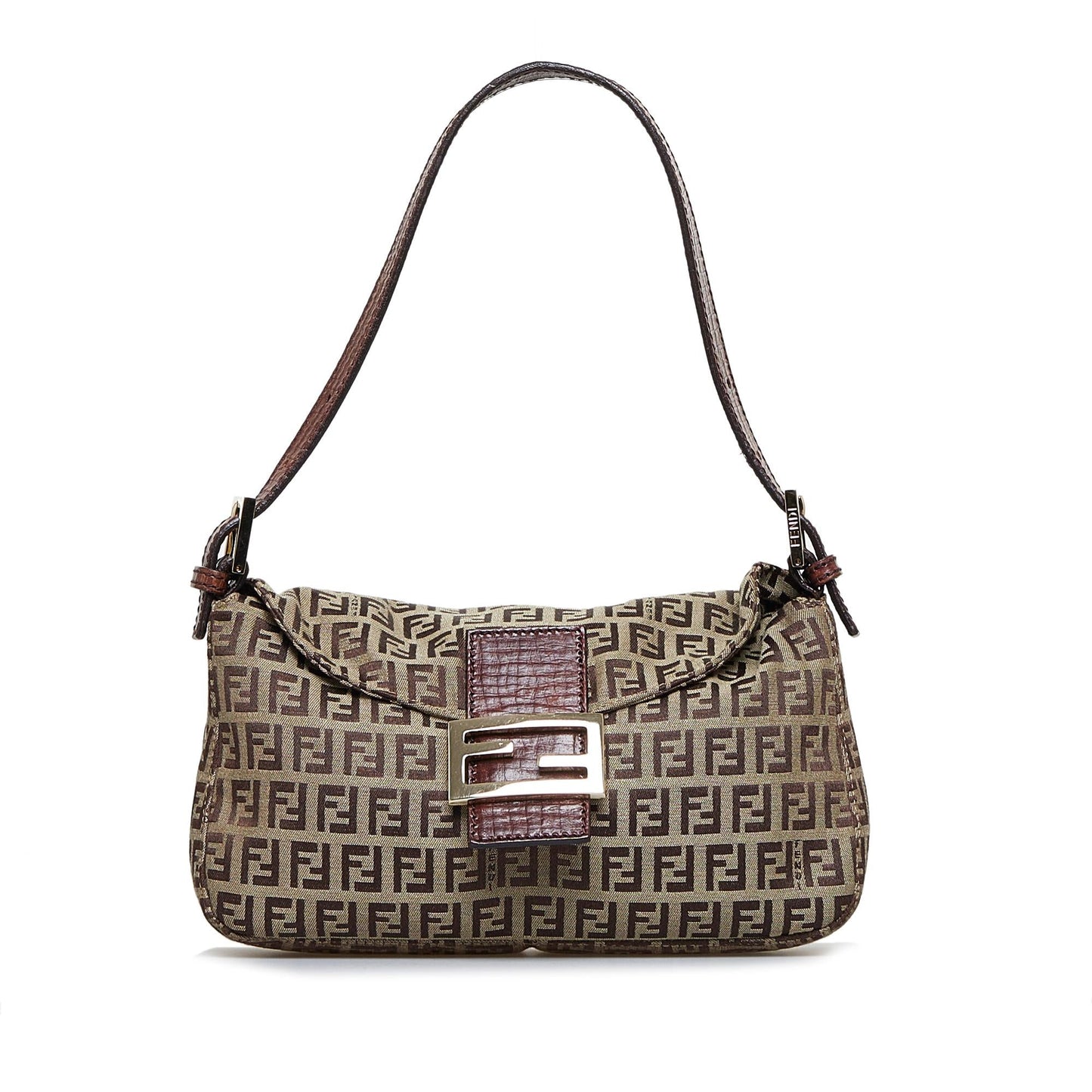 Fendi Zucchino Double Flap Baguette (du3Dv1)