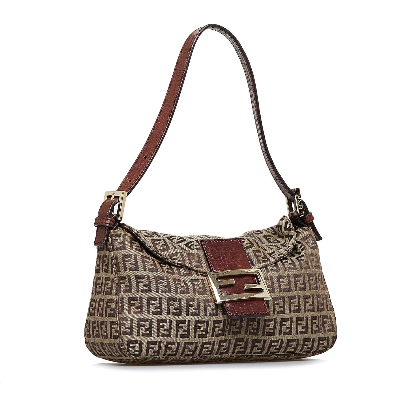 Fendi Zucchino Double Flap Baguette (du3Dv1)
