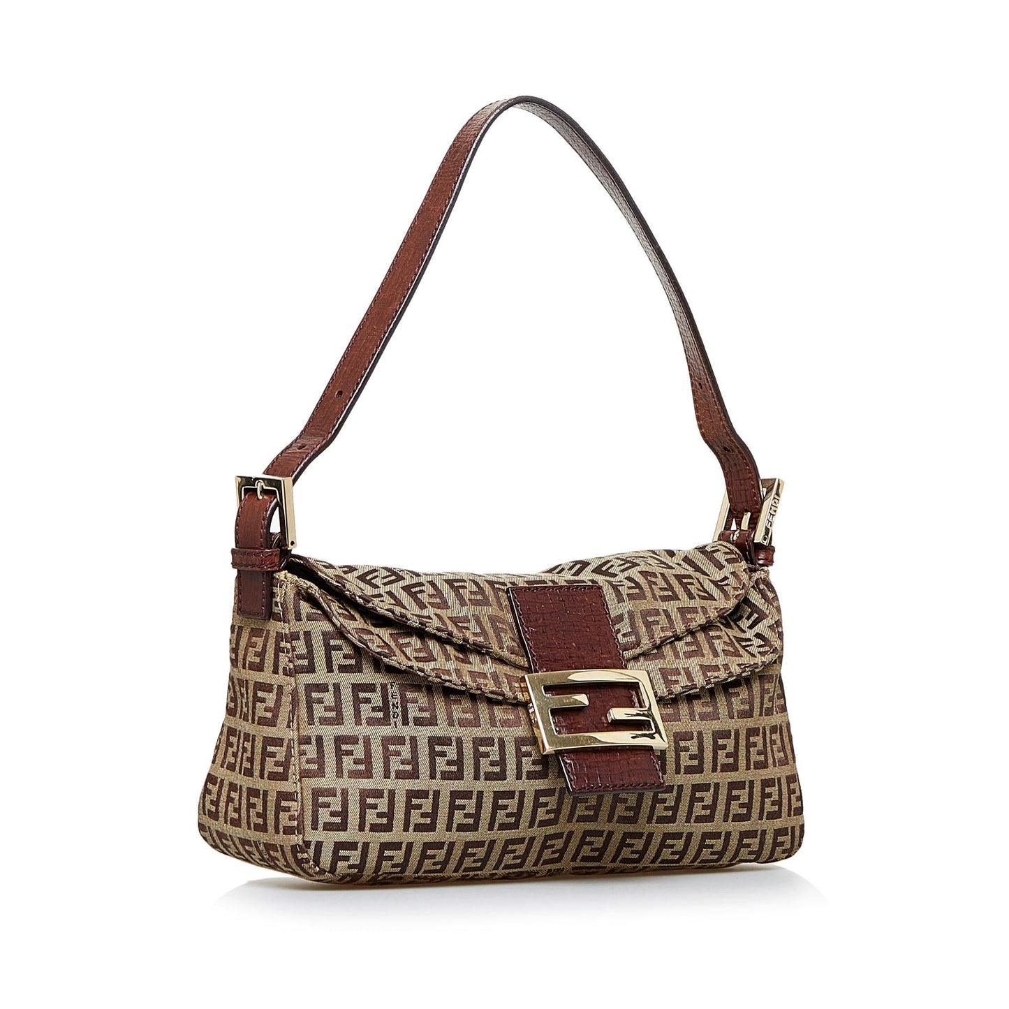 Fendi Zucchino Double Flap Baguette (940lup)